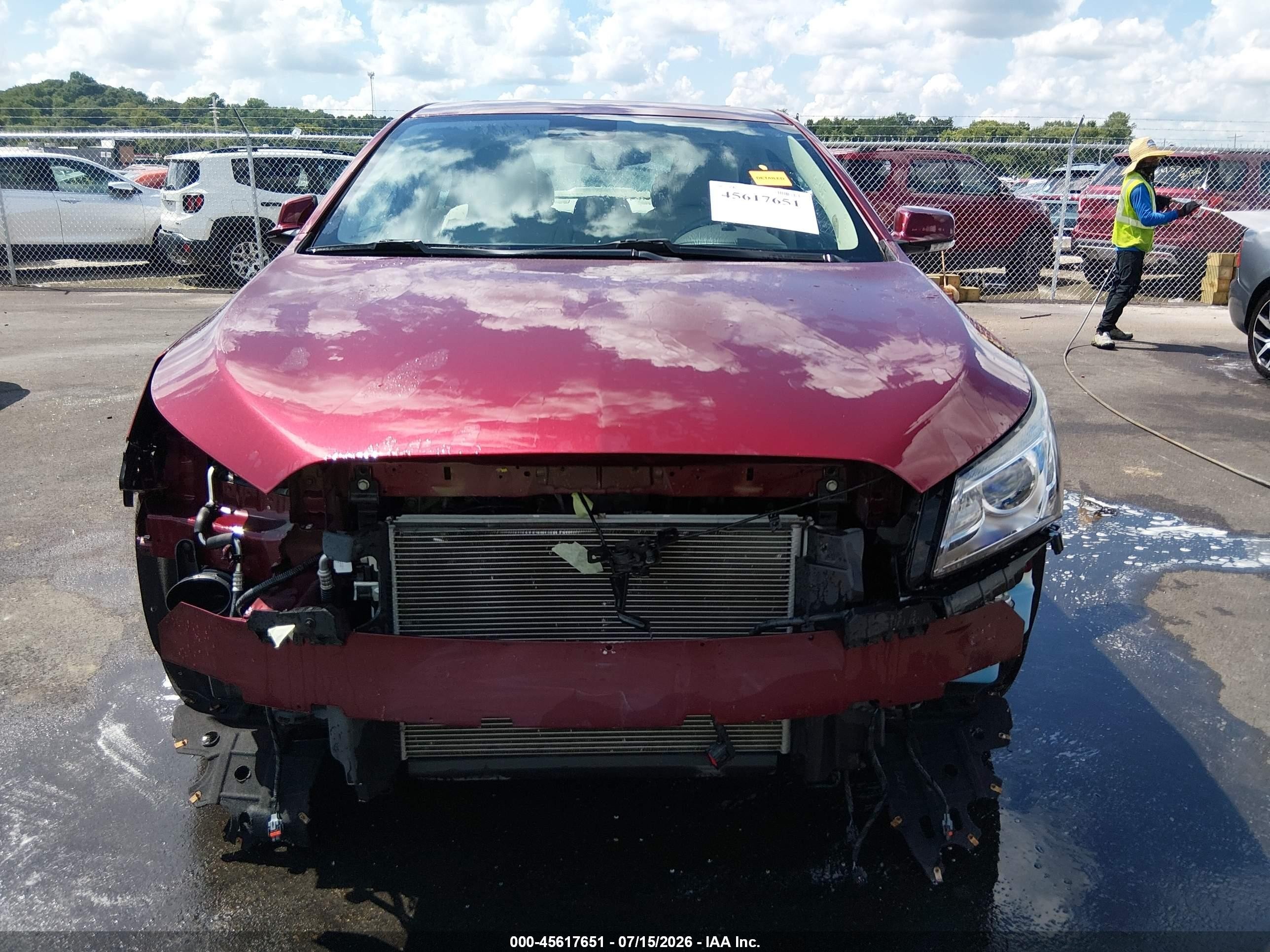 2015 Buick Lacrosse Premium Ii Maroon vin: 1G4GF5G32FF139686