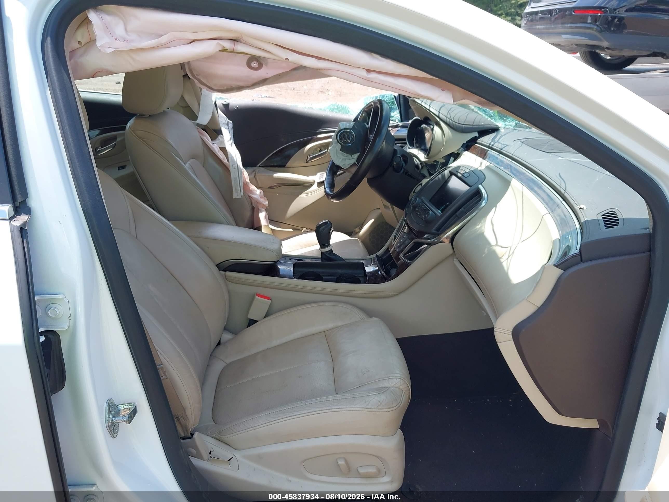 2015 Buick Lacrosse Premium Ii White vin: 1G4GF5G33FF260310