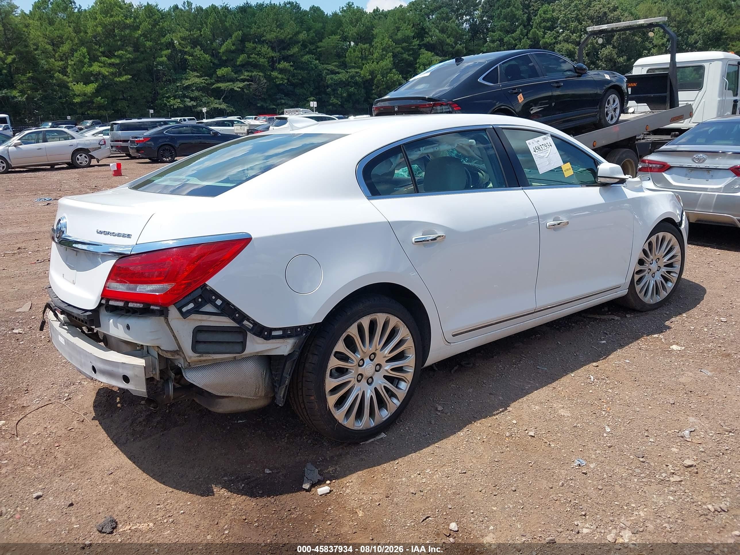 2015 Buick Lacrosse Premium Ii White vin: 1G4GF5G33FF260310