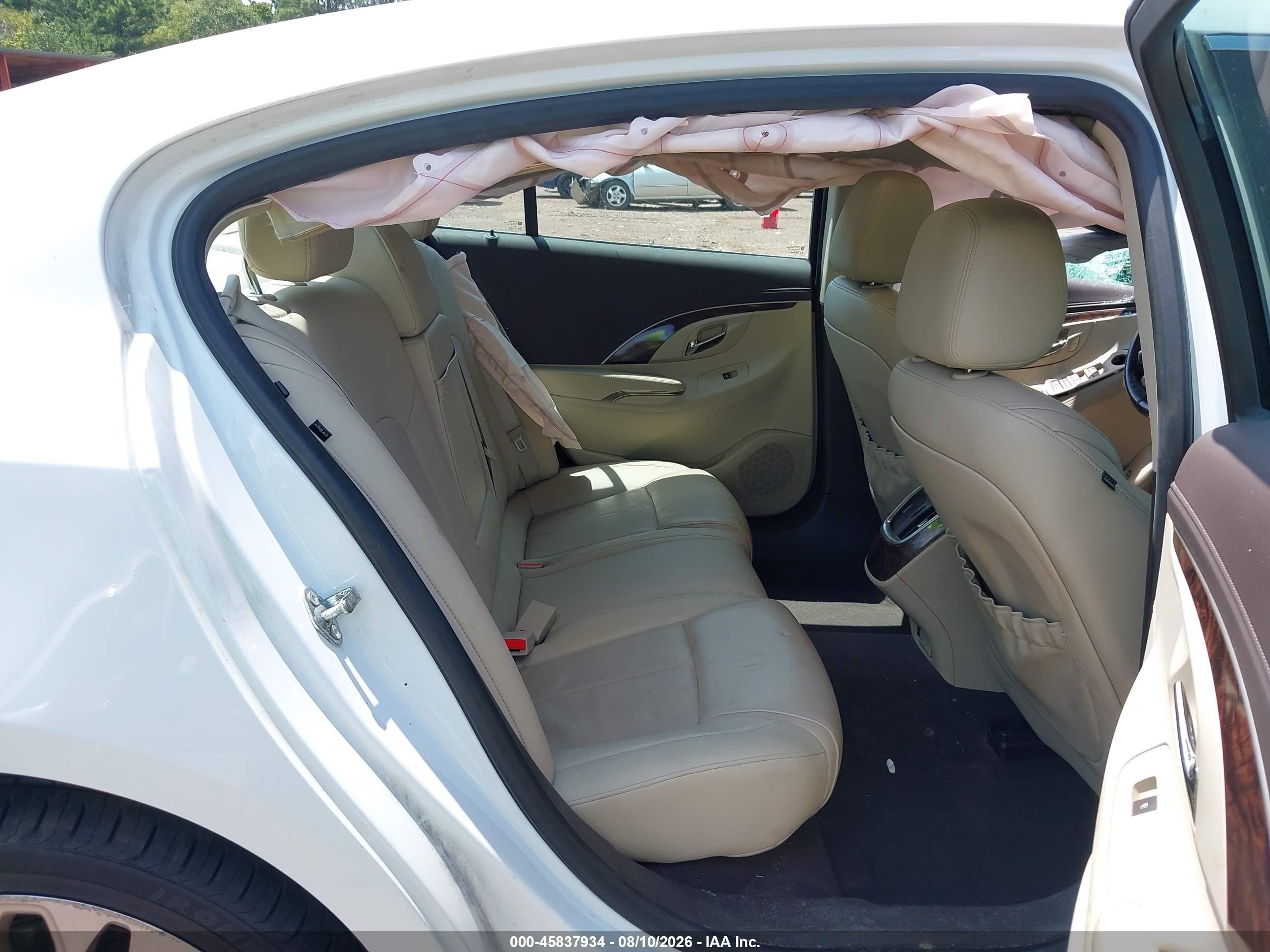 2015 Buick Lacrosse Premium Ii White vin: 1G4GF5G33FF260310