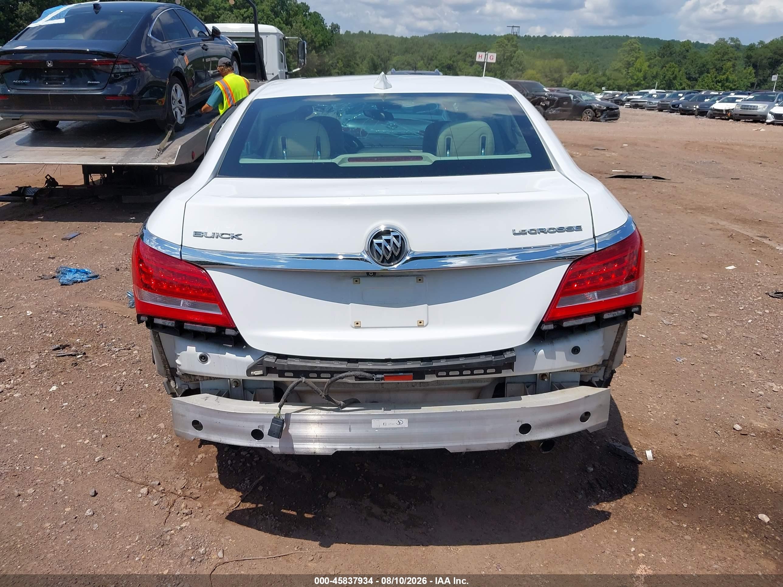 2015 Buick Lacrosse Premium Ii White vin: 1G4GF5G33FF260310