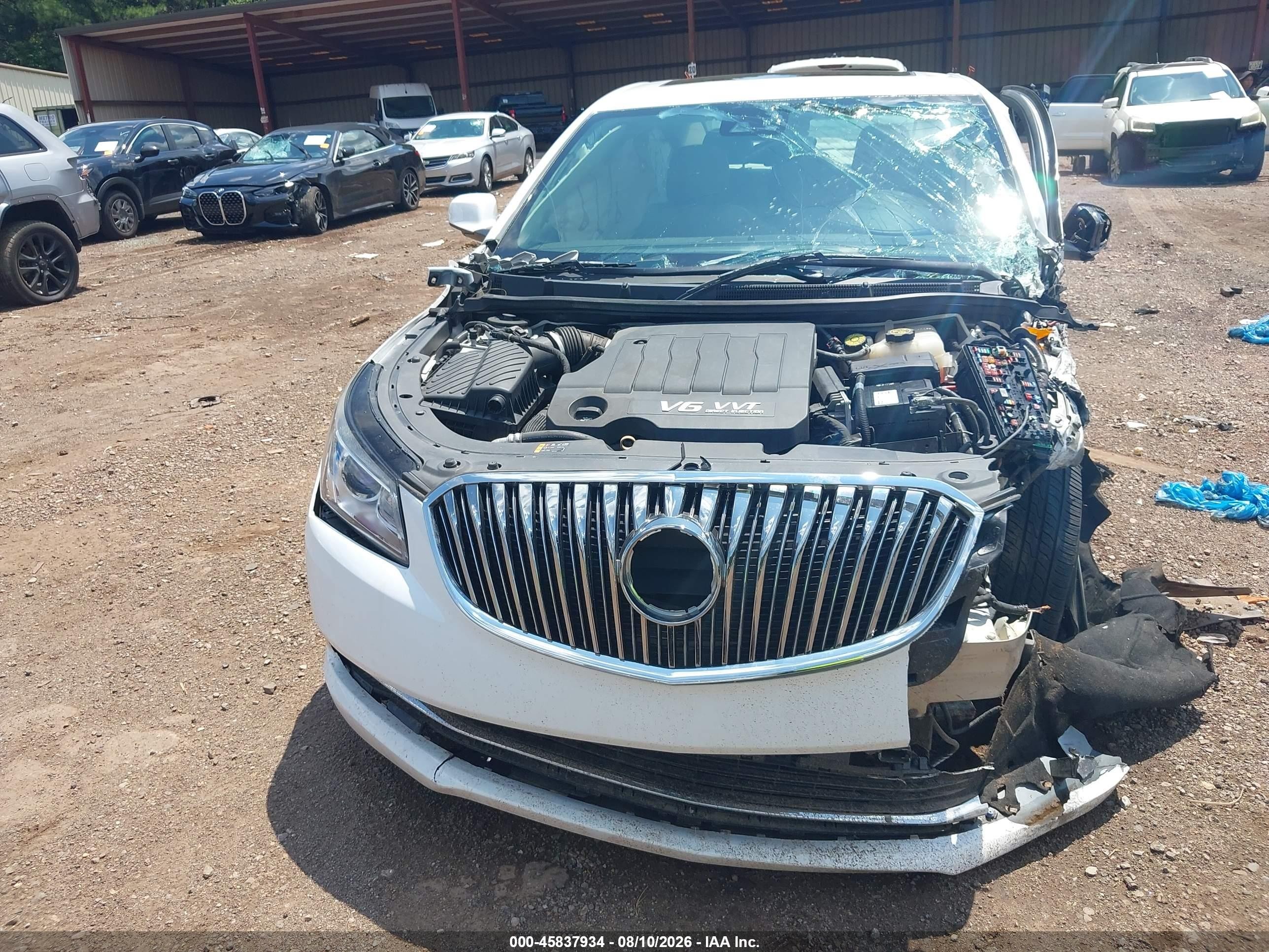2015 Buick Lacrosse Premium Ii White vin: 1G4GF5G33FF260310
