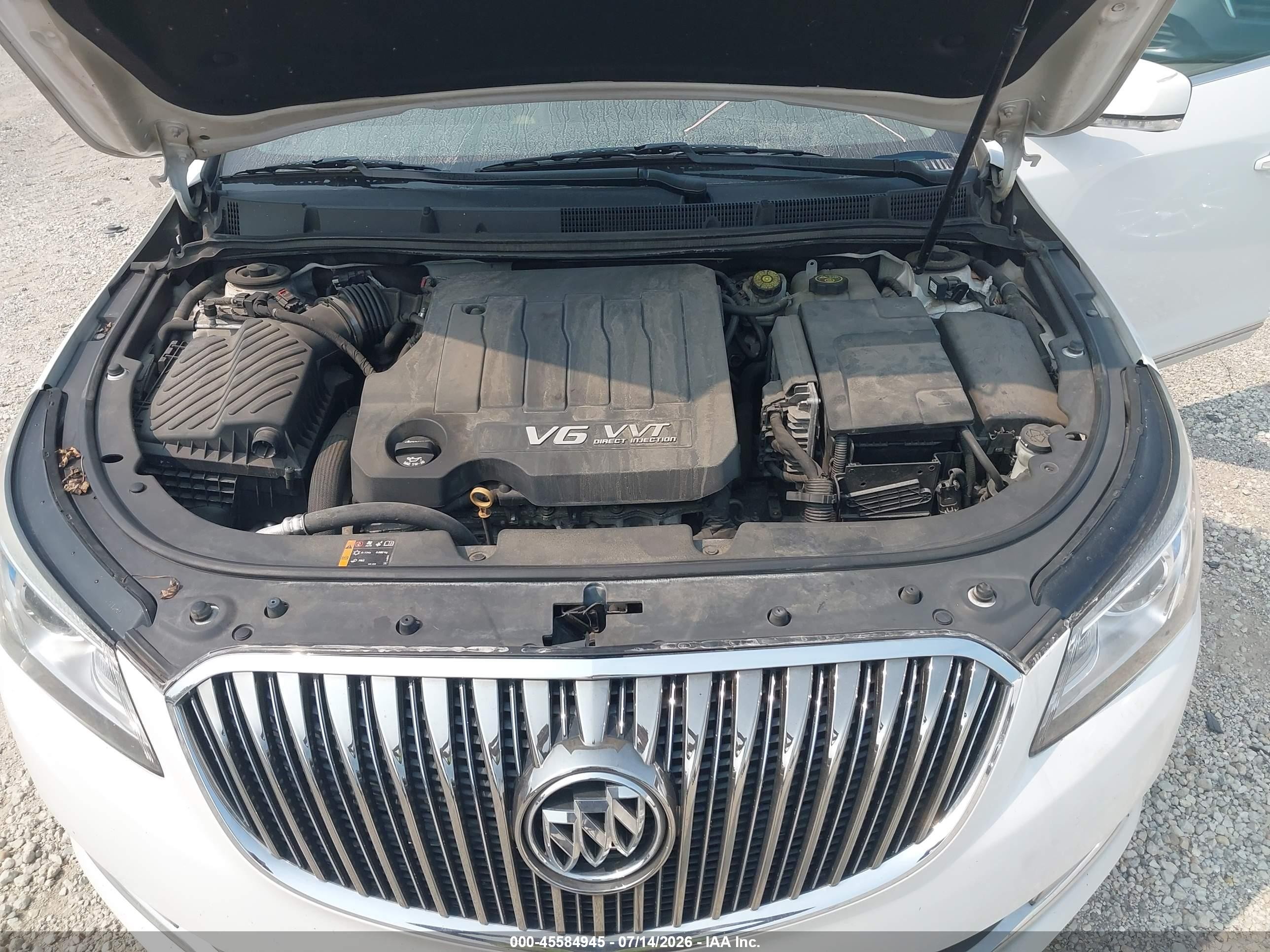 2015 Buick Lacrosse Premium Ii Белый vin: 1G4GF5G33FF261392