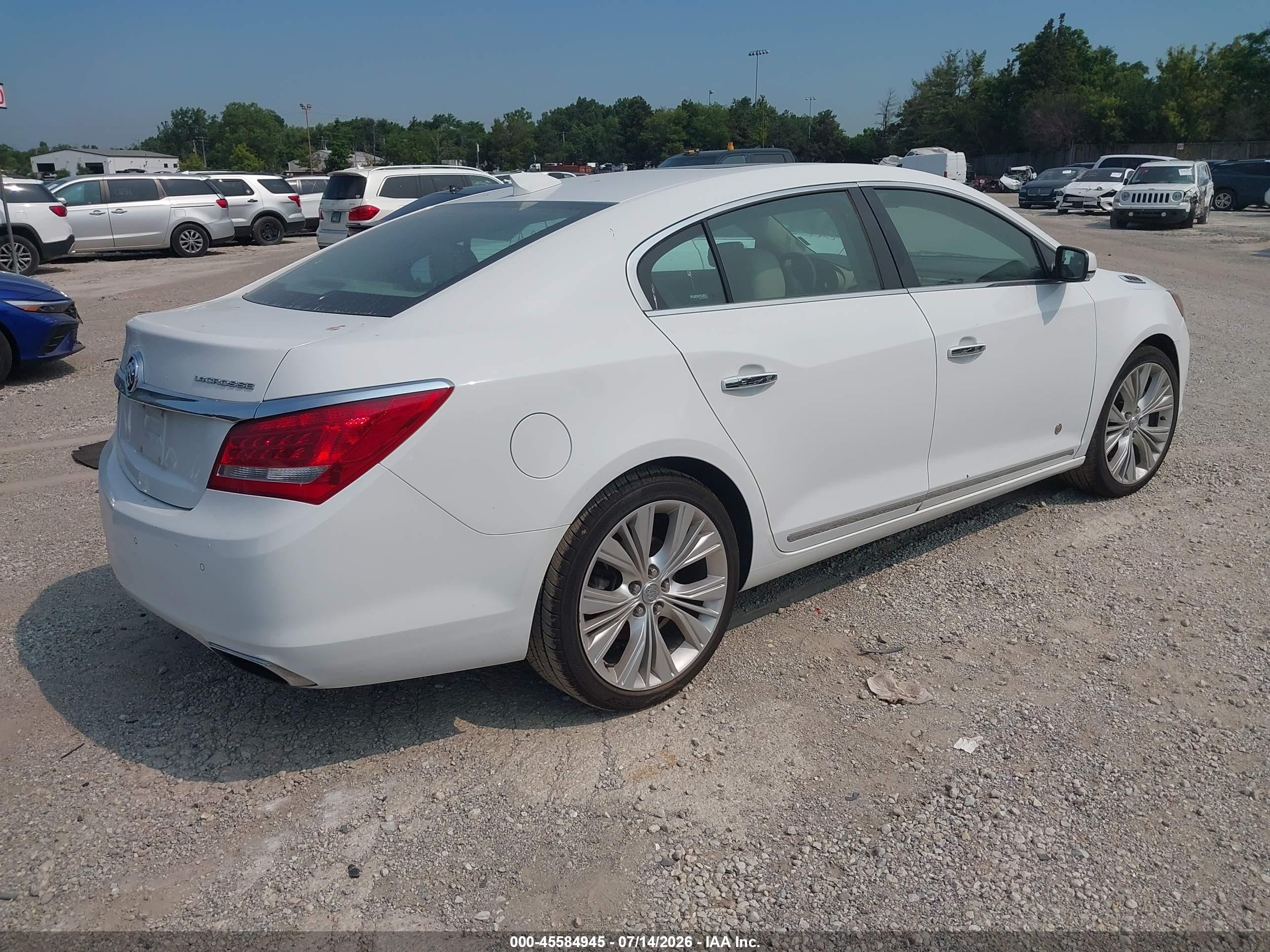 2015 Buick Lacrosse Premium Ii Белый vin: 1G4GF5G33FF261392