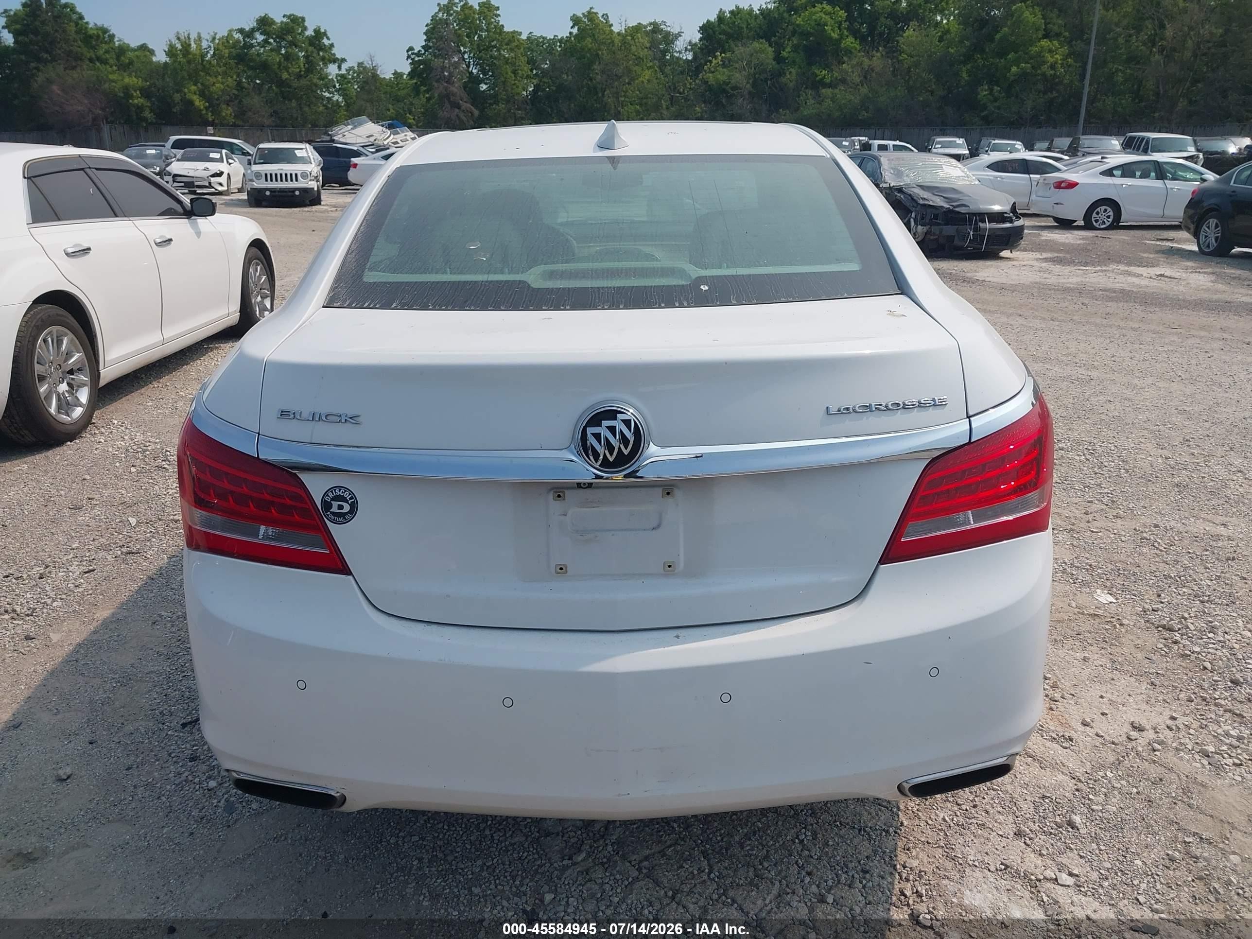 2015 Buick Lacrosse Premium Ii Белый vin: 1G4GF5G33FF261392