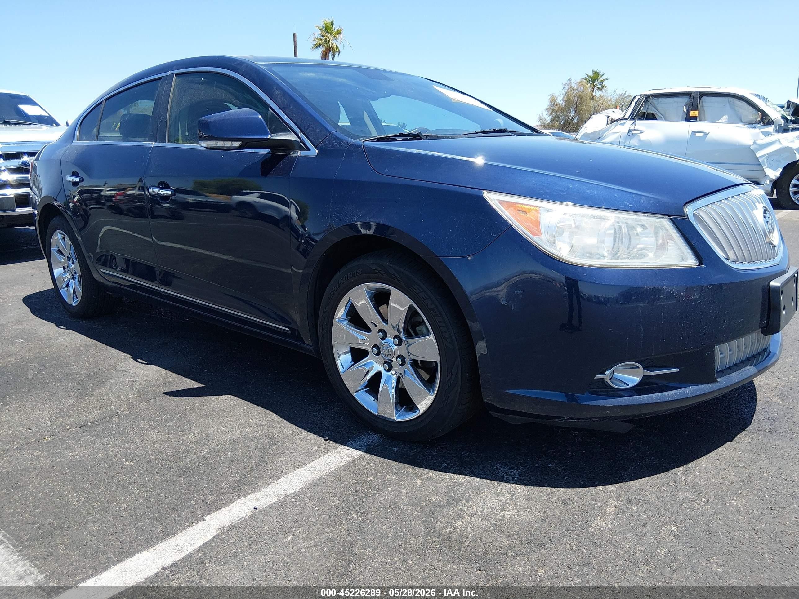 2012 Buick Lacrosse Premium 2 Group Blue vin: 1G4GF5G35CF278867