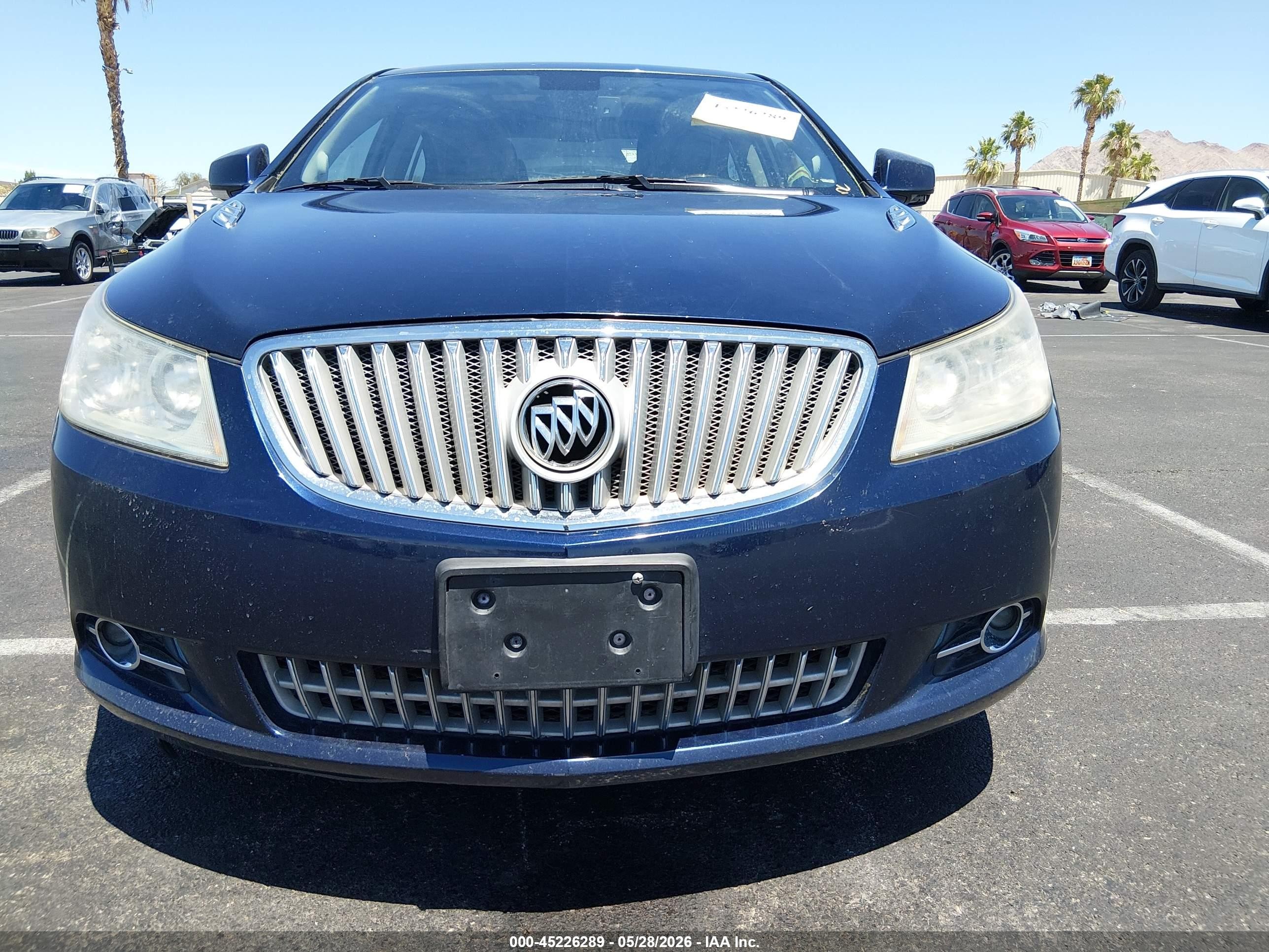 2012 Buick Lacrosse Premium 2 Group Blue vin: 1G4GF5G35CF278867