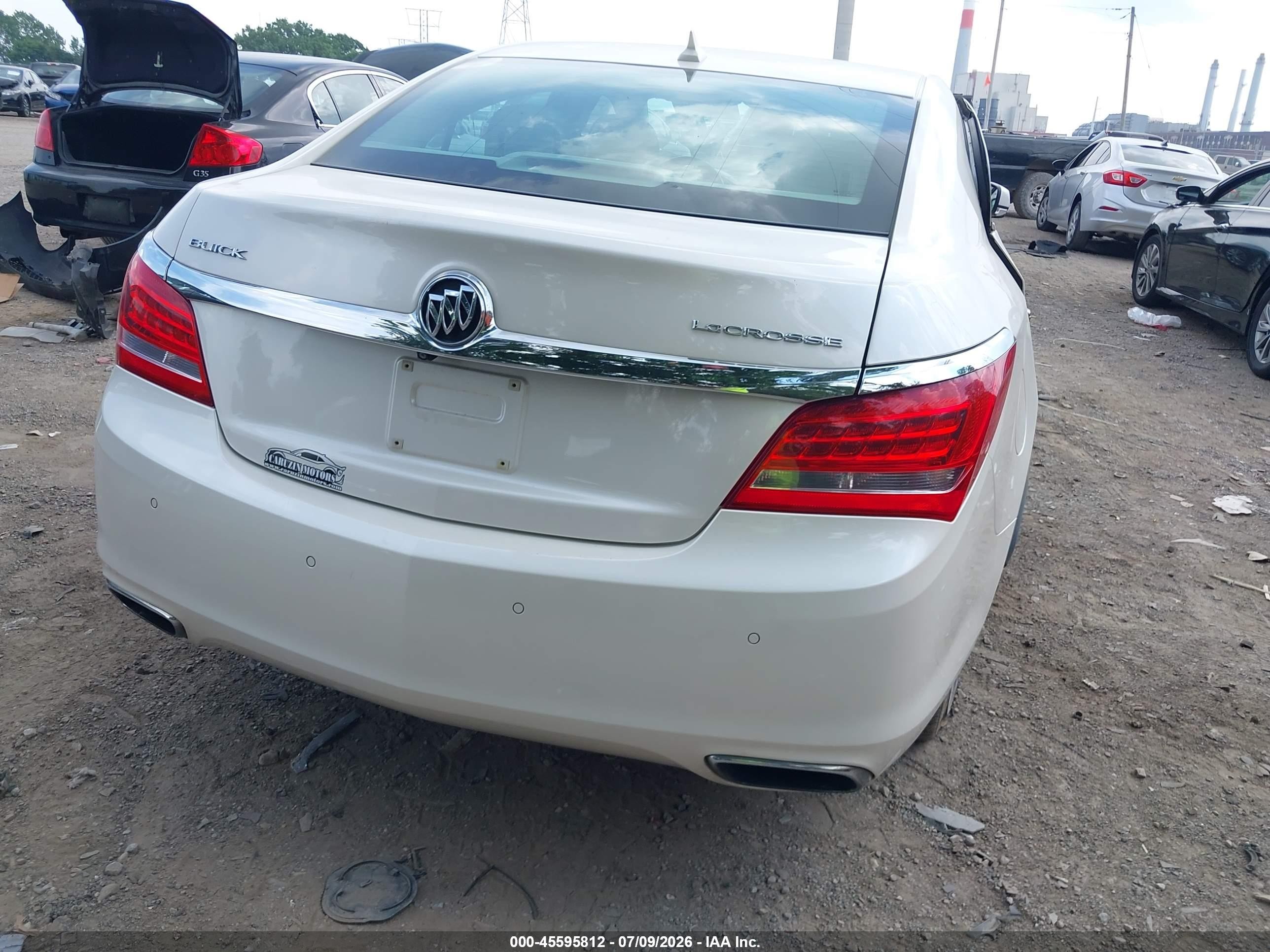 2014 Buick Lacrosse Premium Ii Group White vin: 1G4GF5G35EF191747