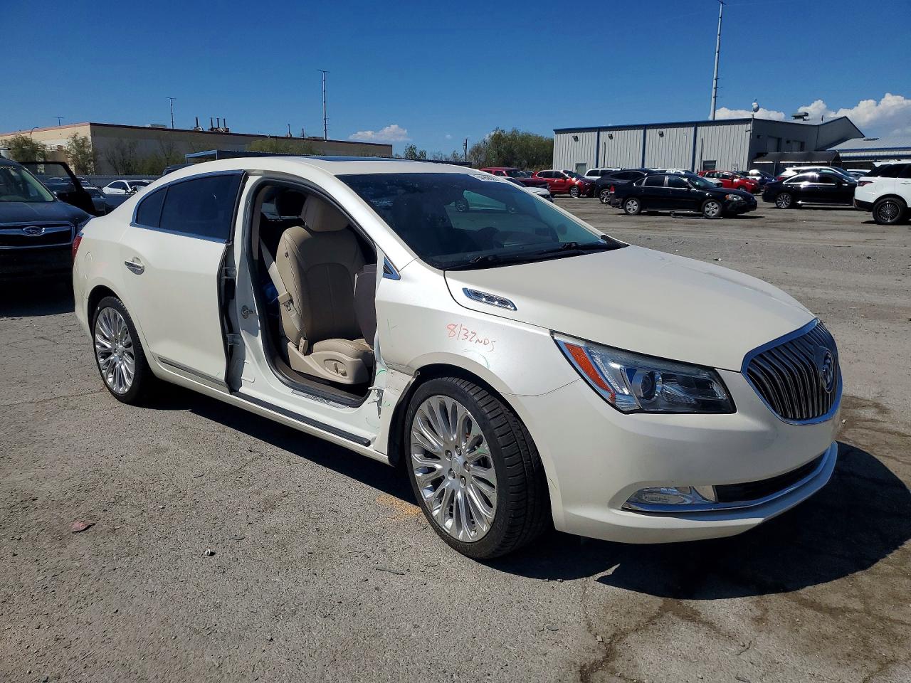 2014 Buick Lacrosse Touring White vin: 1G4GF5G35EF204349