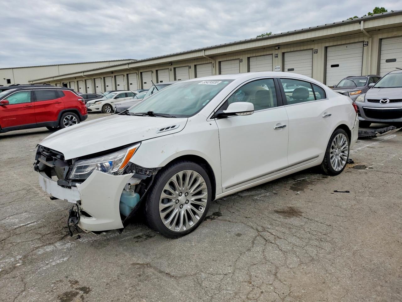 2015 Buick Lacrosse Premium White vin: 1G4GF5G35FF308423