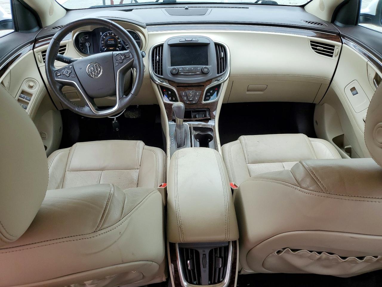 2015 Buick Lacrosse Premium White vin: 1G4GF5G35FF308423