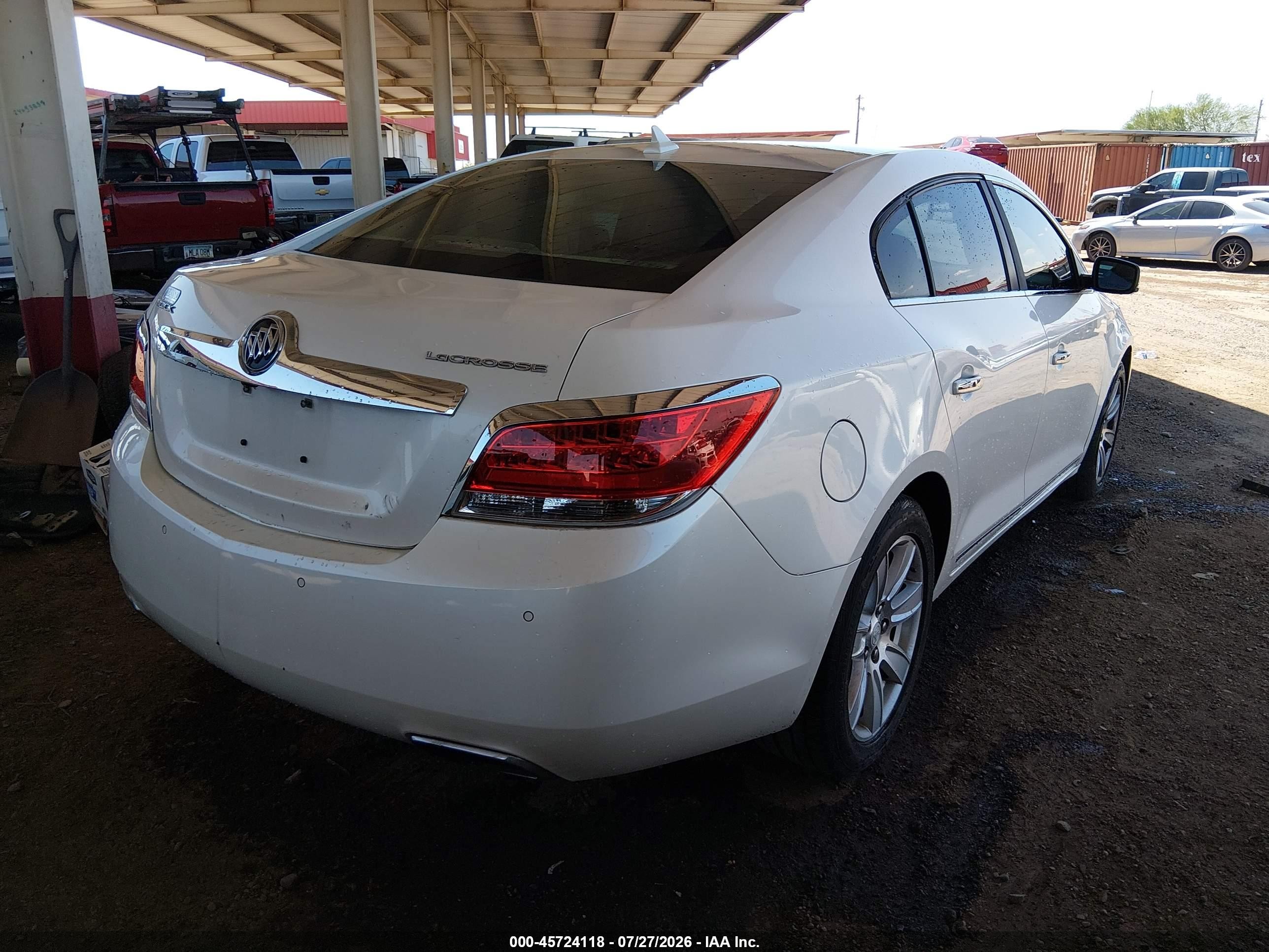 2013 Buick Lacrosse Premium 1 Group White vin: 1G4GF5G36DF139364