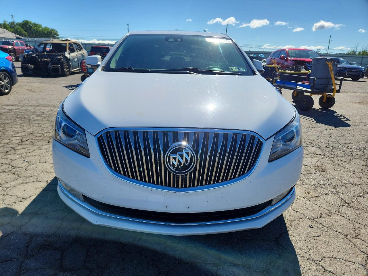 2014 Buick Lacrosse Touring White vin: 1G4GF5G36EF224464