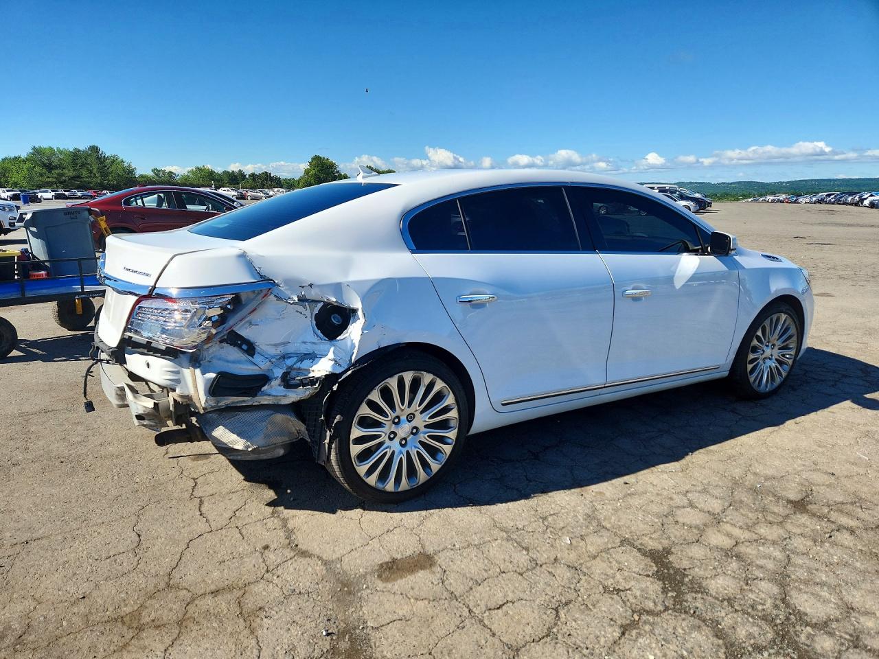 2014 Buick Lacrosse Touring White vin: 1G4GF5G36EF224464