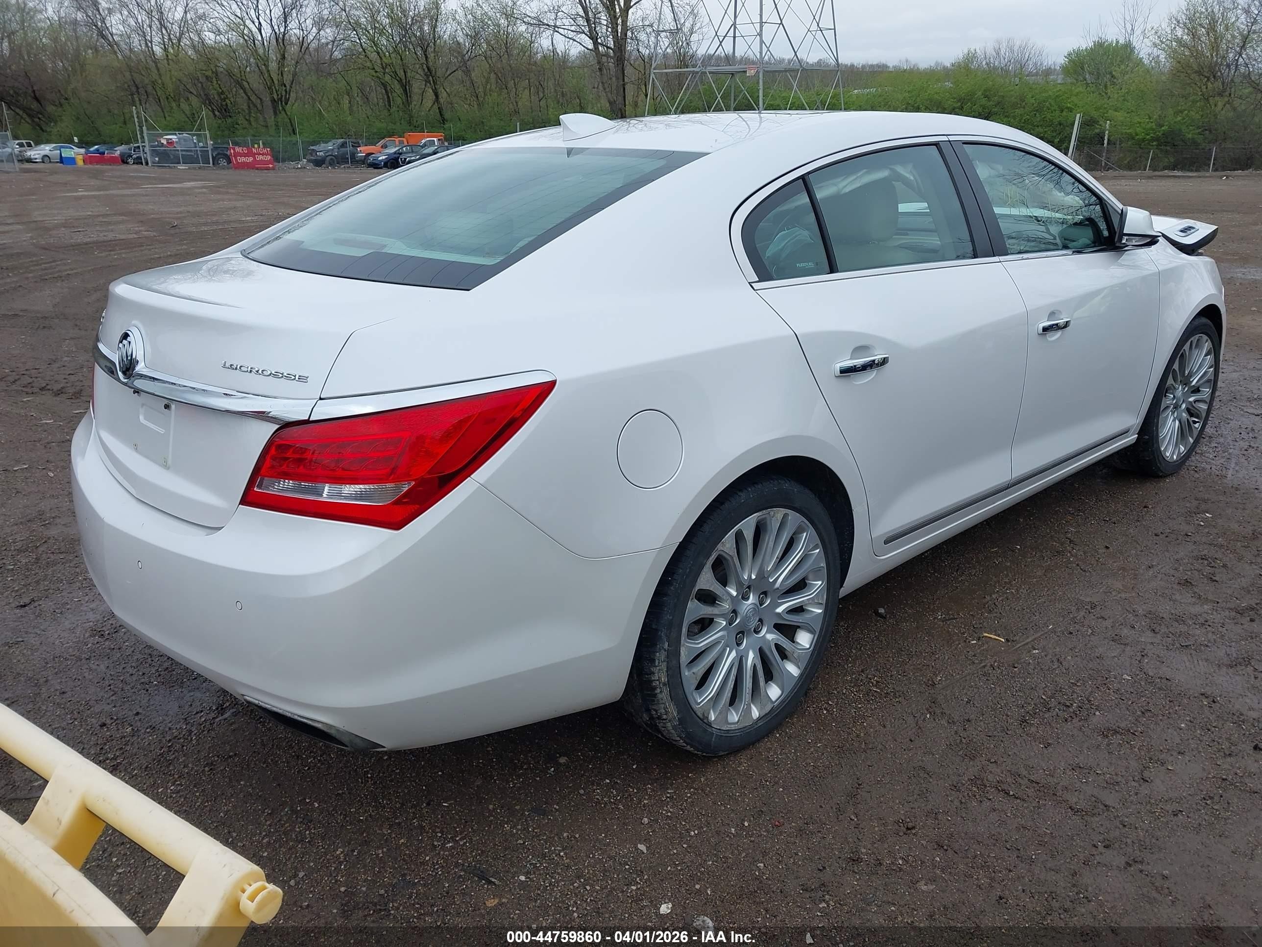 2015 Buick Lacrosse   White vin: 1G4GF5G36FF326400