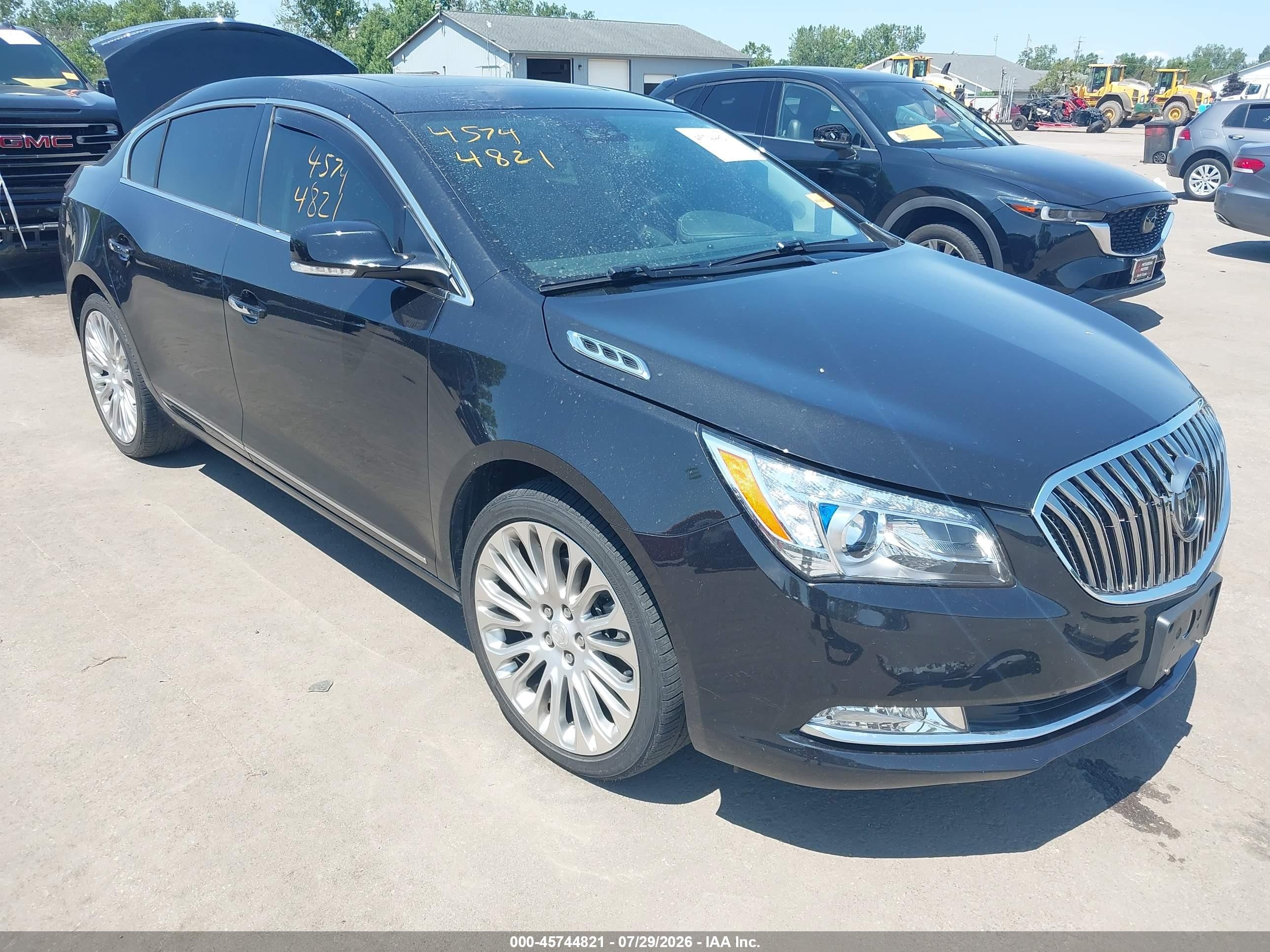 2014 Buick Lacrosse Premium Ii Group Black vin: 1G4GF5G37EF203350