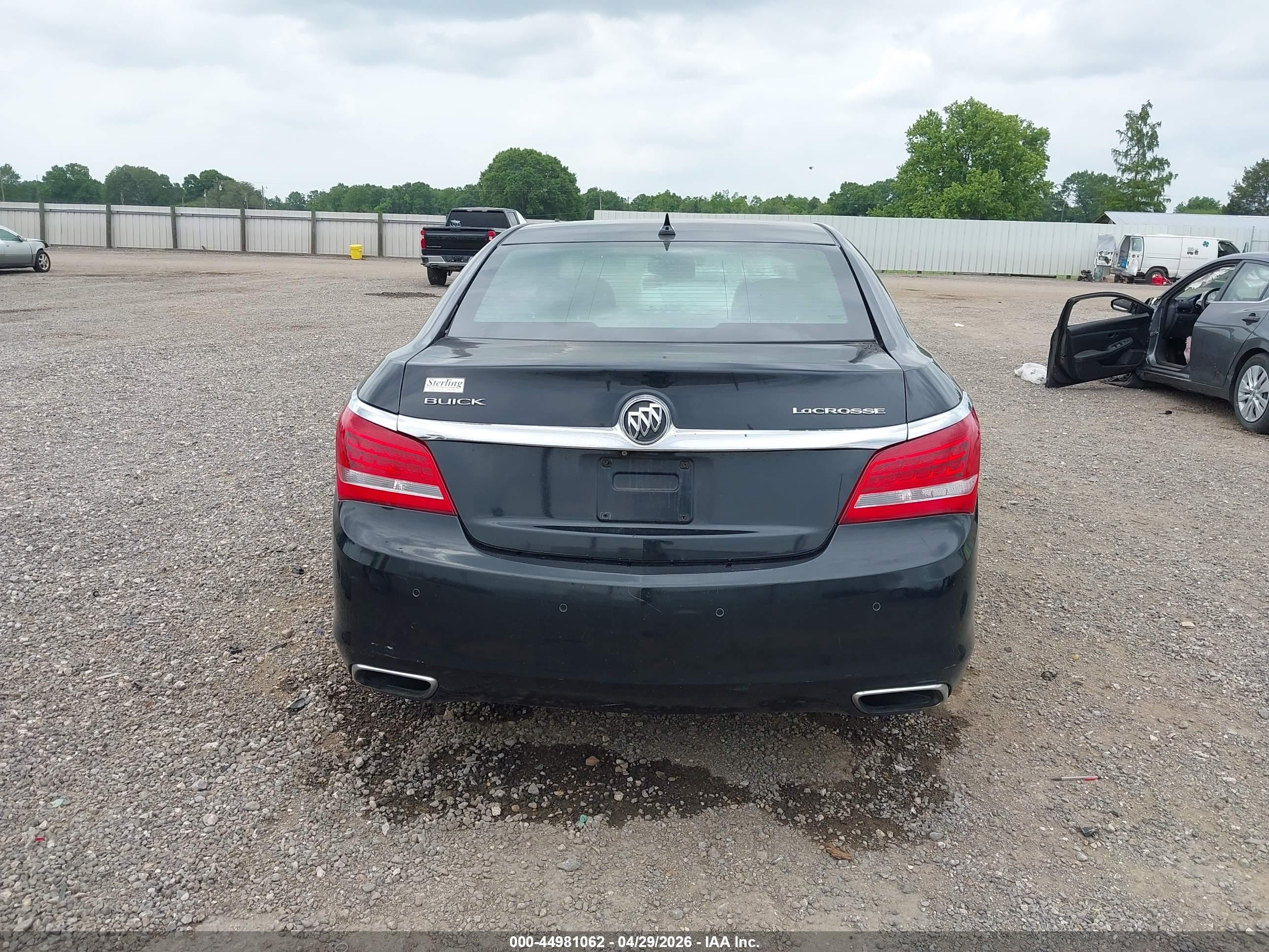 2014 Buick Lacrosse Premium Ii Group Black vin: 1G4GF5G39EF214110