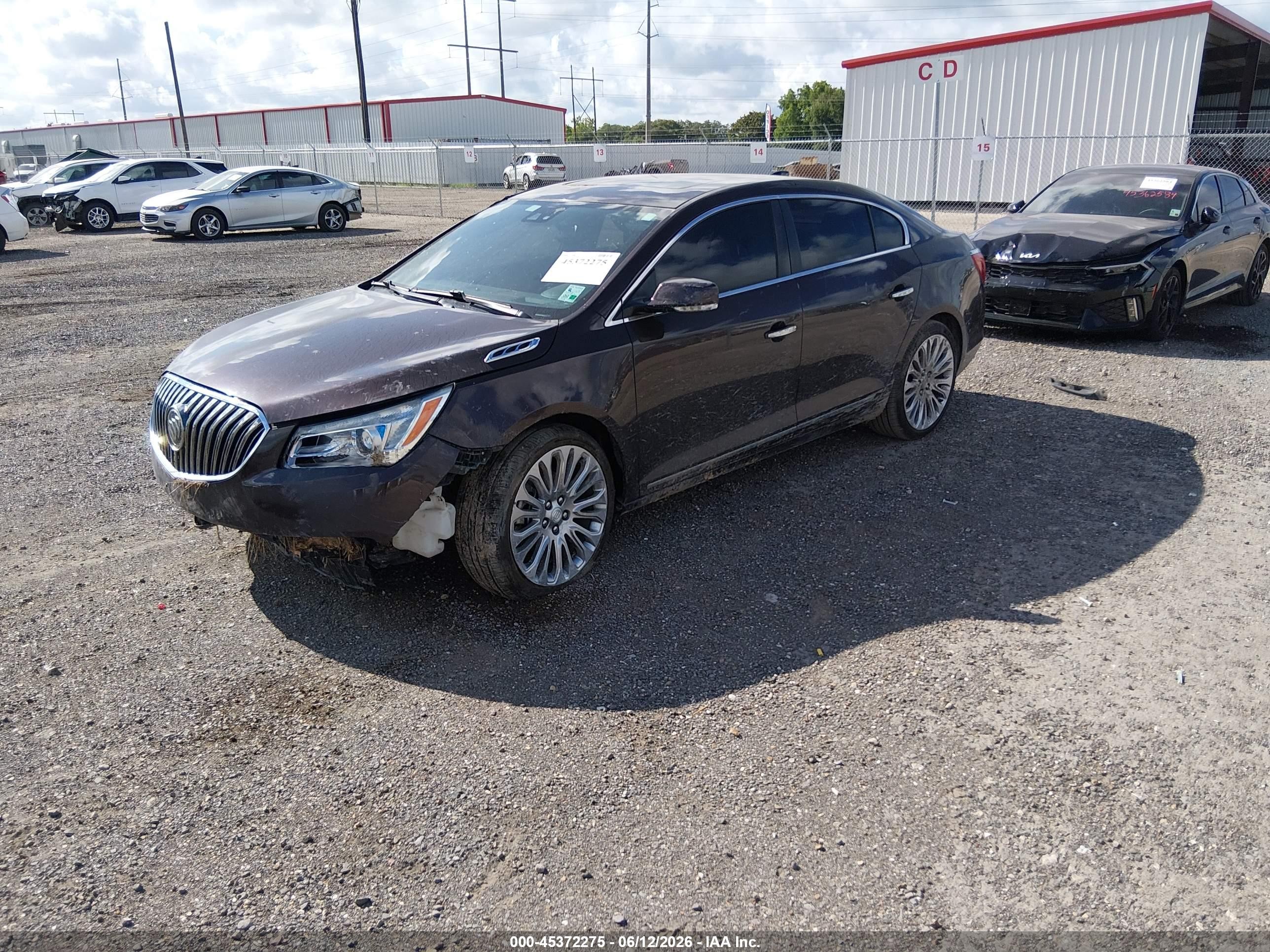 2015 Buick Lacrosse Premium Ii Brown vin: 1G4GF5G39FF165170