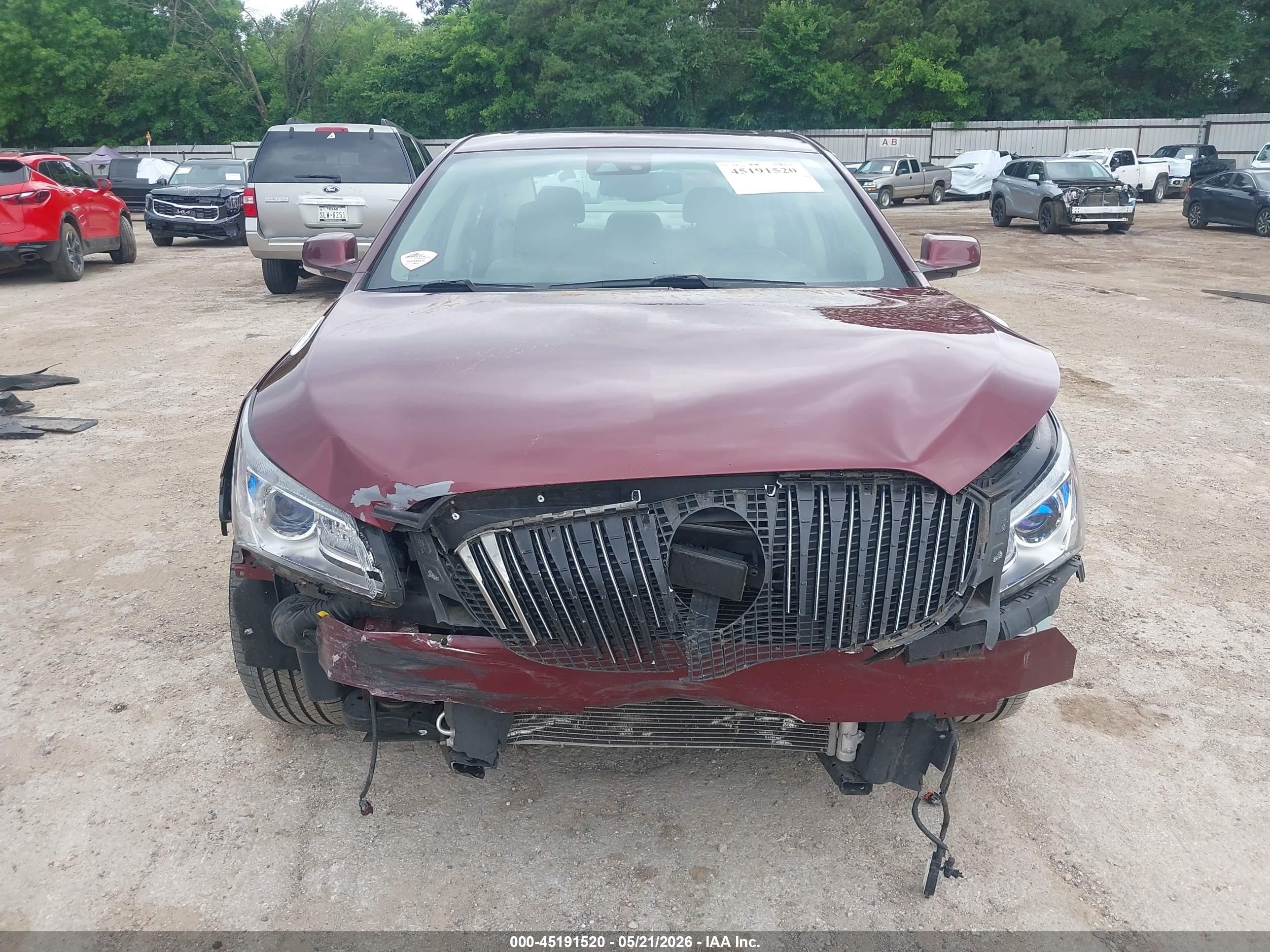 2015 Buick Lacrosse Premium Ii Бордовый vin: 1G4GF5G39FF235377