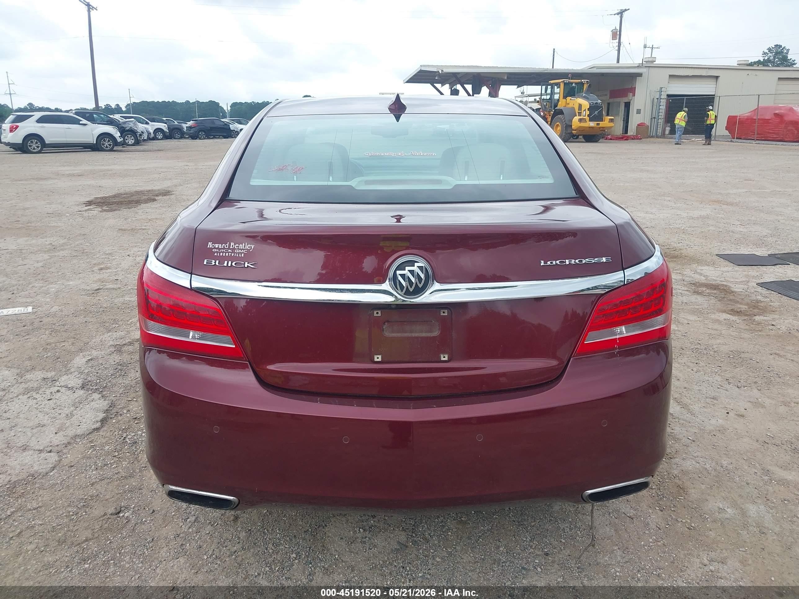 2015 Buick Lacrosse Premium Ii Бордовый vin: 1G4GF5G39FF235377