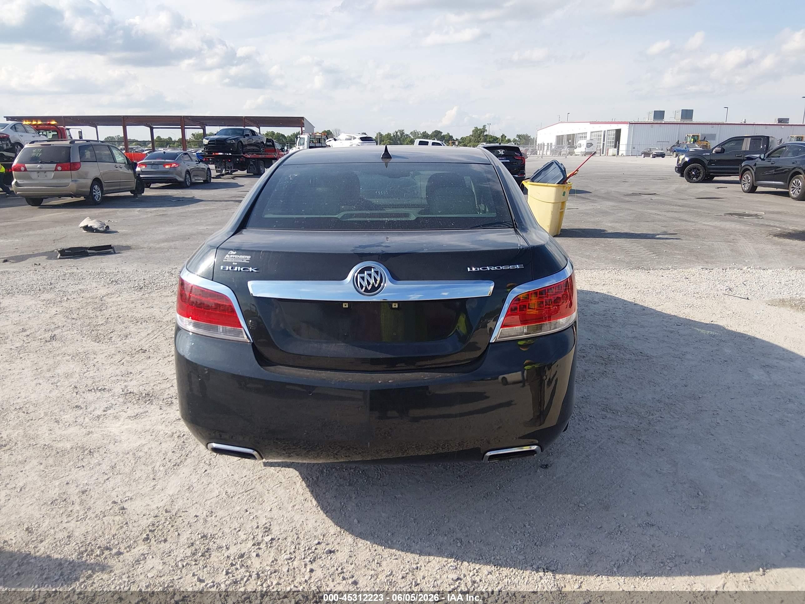 2012 Buick Lacrosse Premium 2 Group Black vin: 1G4GF5G3XCF167845