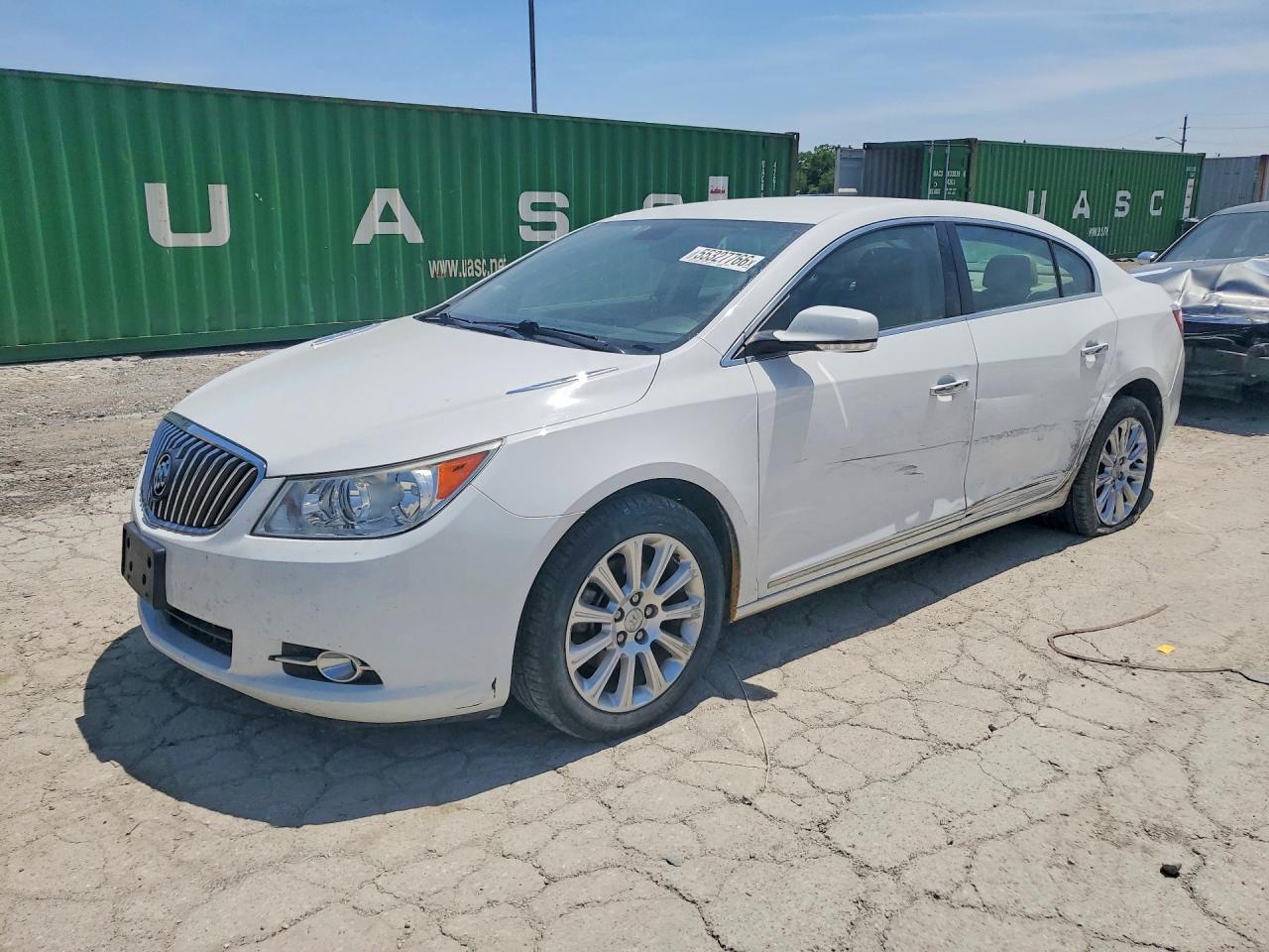 2013 Buick Lacrosse Premium White vin: 1G4GG5E38DF285247