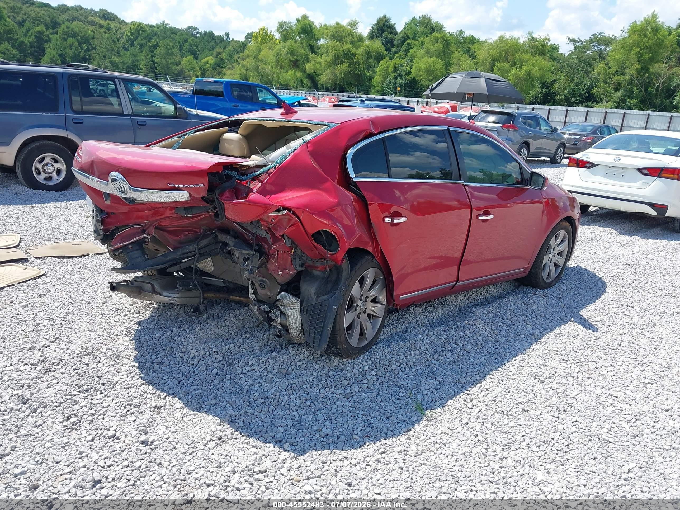 2013 Buick Lacrosse Premium 2 Group Red vin: 1G4GH5E30DF246729