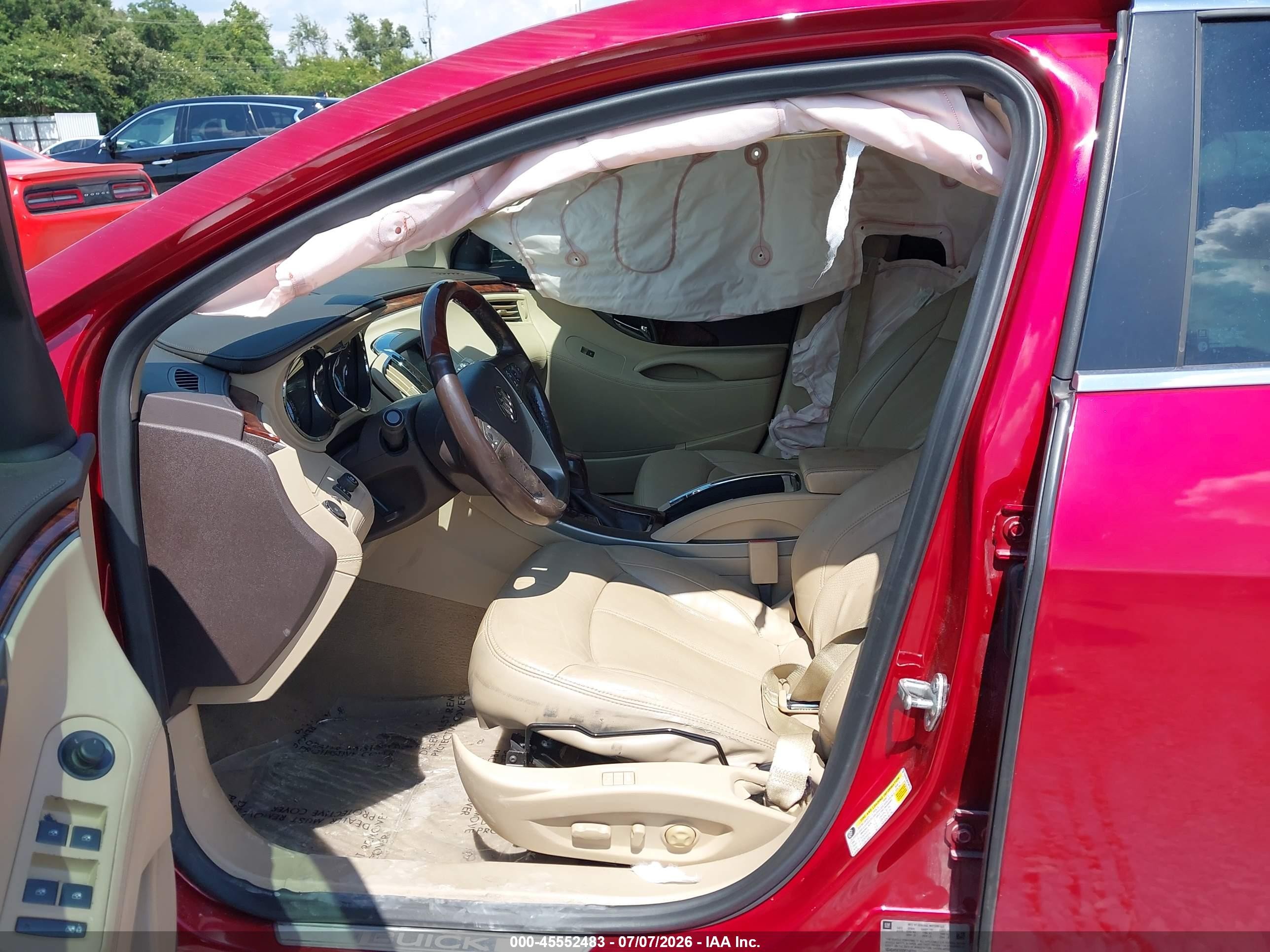2013 Buick Lacrosse Premium 2 Group Red vin: 1G4GH5E30DF246729