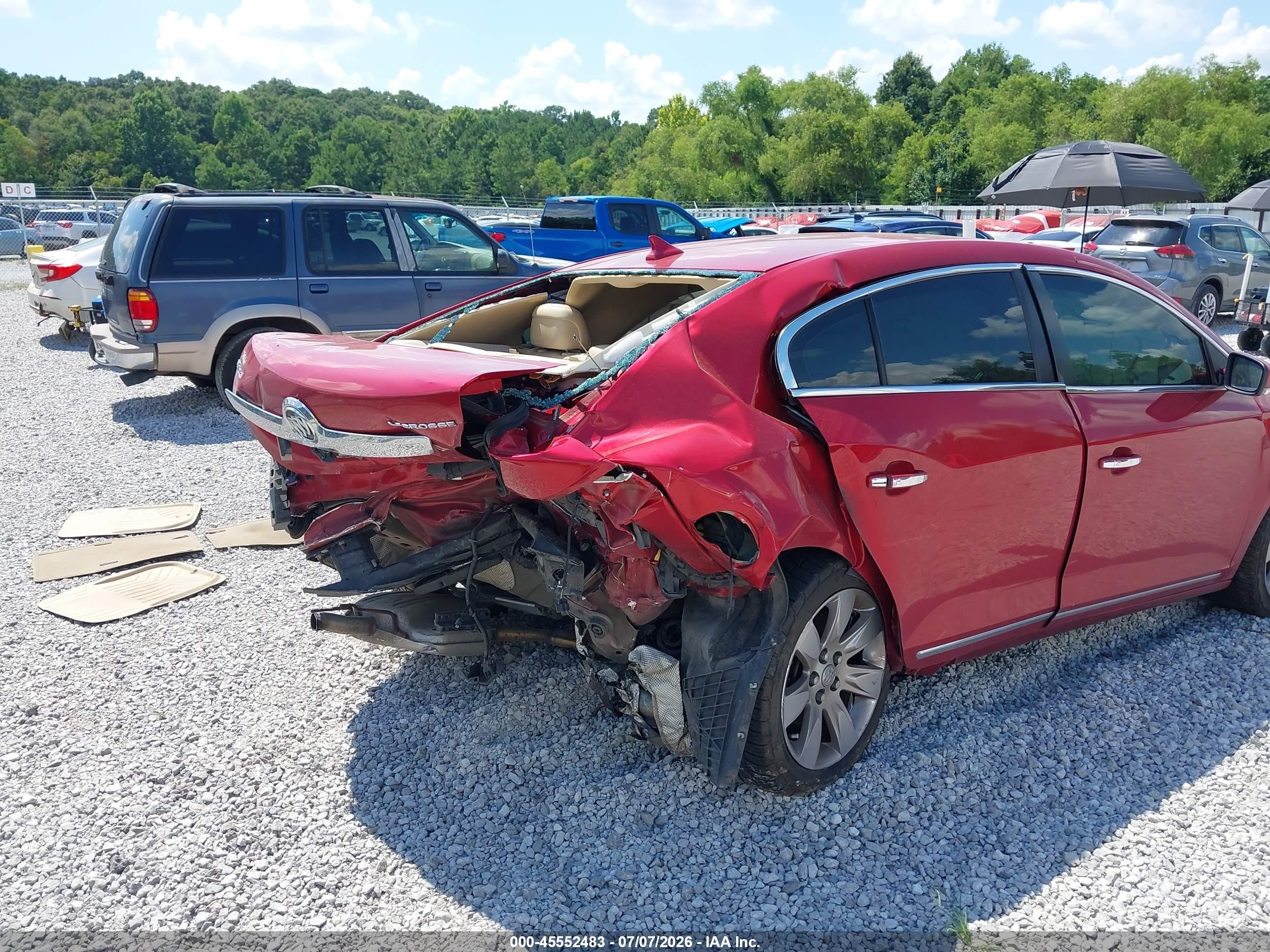 2013 Buick Lacrosse Premium 2 Group Red vin: 1G4GH5E30DF246729