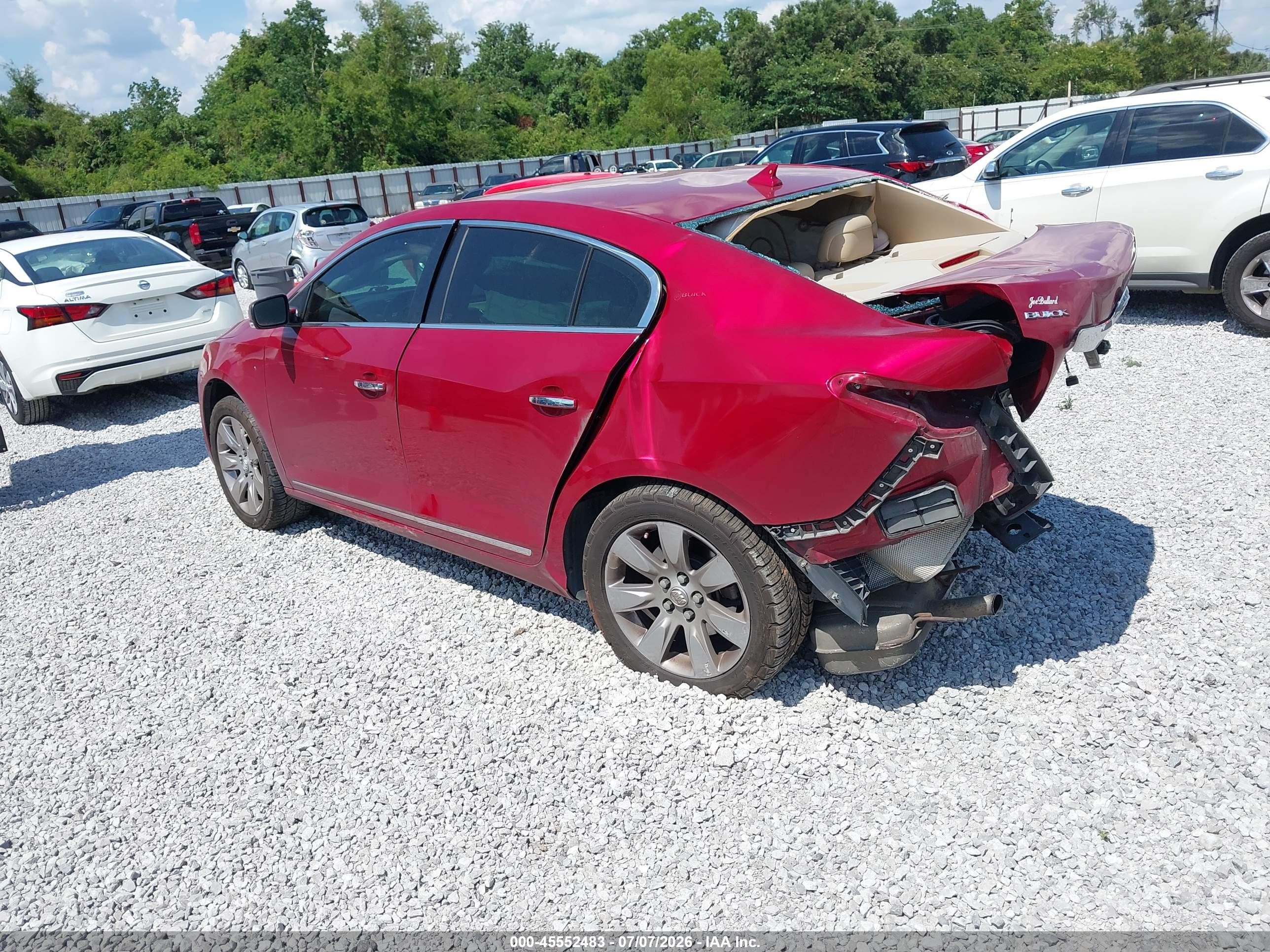 2013 Buick Lacrosse Premium 2 Group Red vin: 1G4GH5E30DF246729