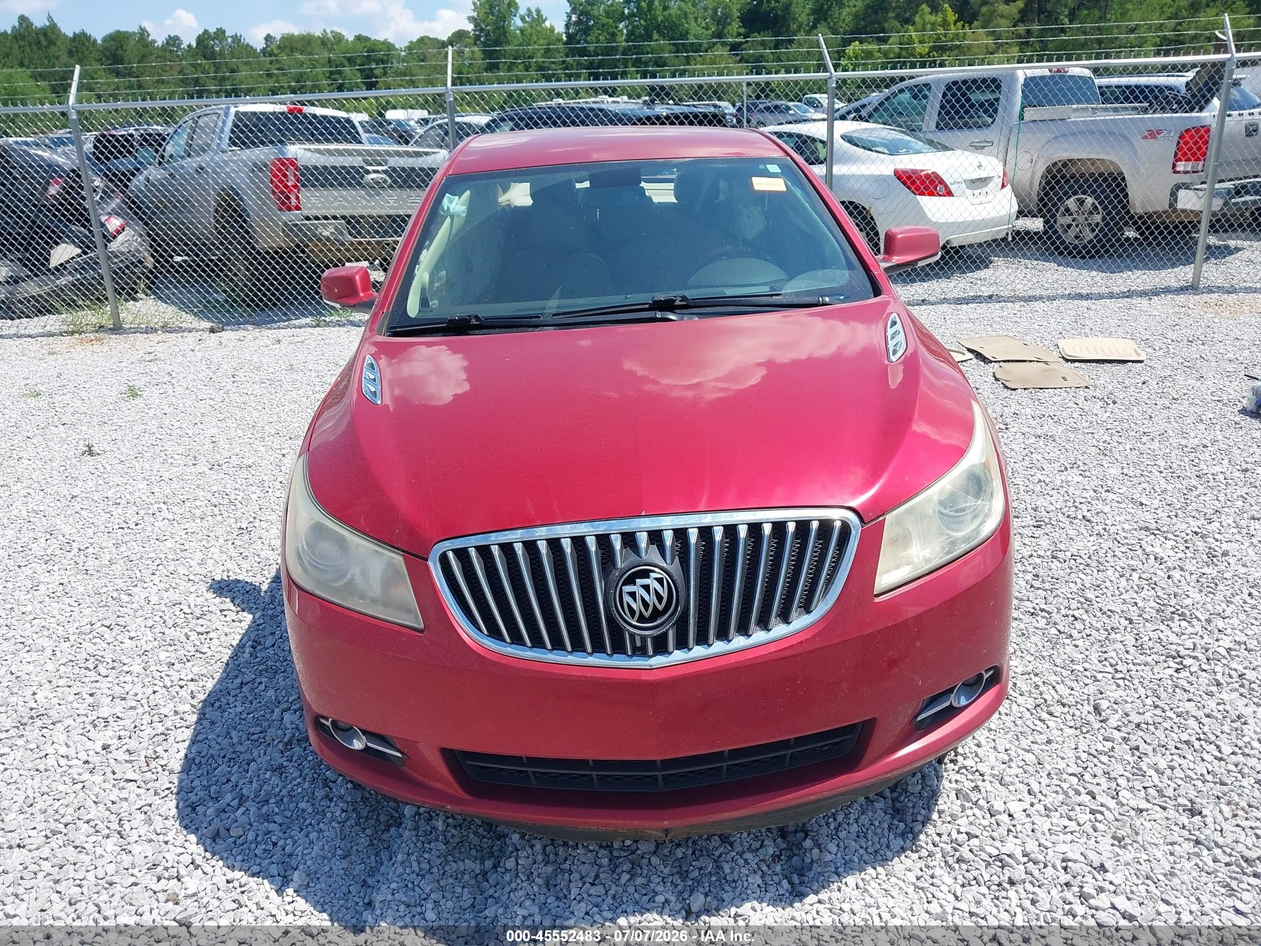 2013 Buick Lacrosse Premium 2 Group Red vin: 1G4GH5E30DF246729