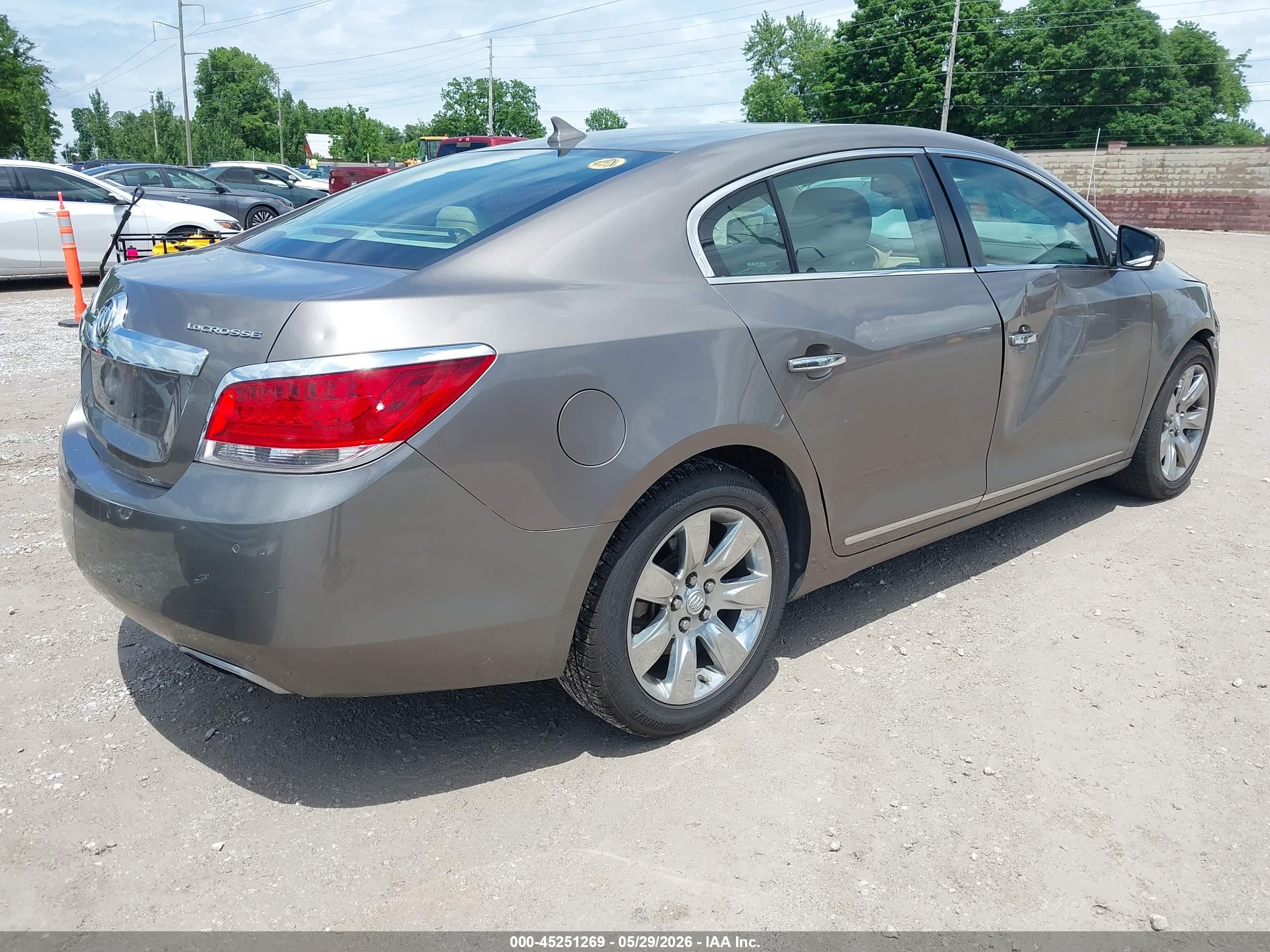 2012 Buick Lacrosse Premium 3 Group Gray vin: 1G4GH5E35CF281202