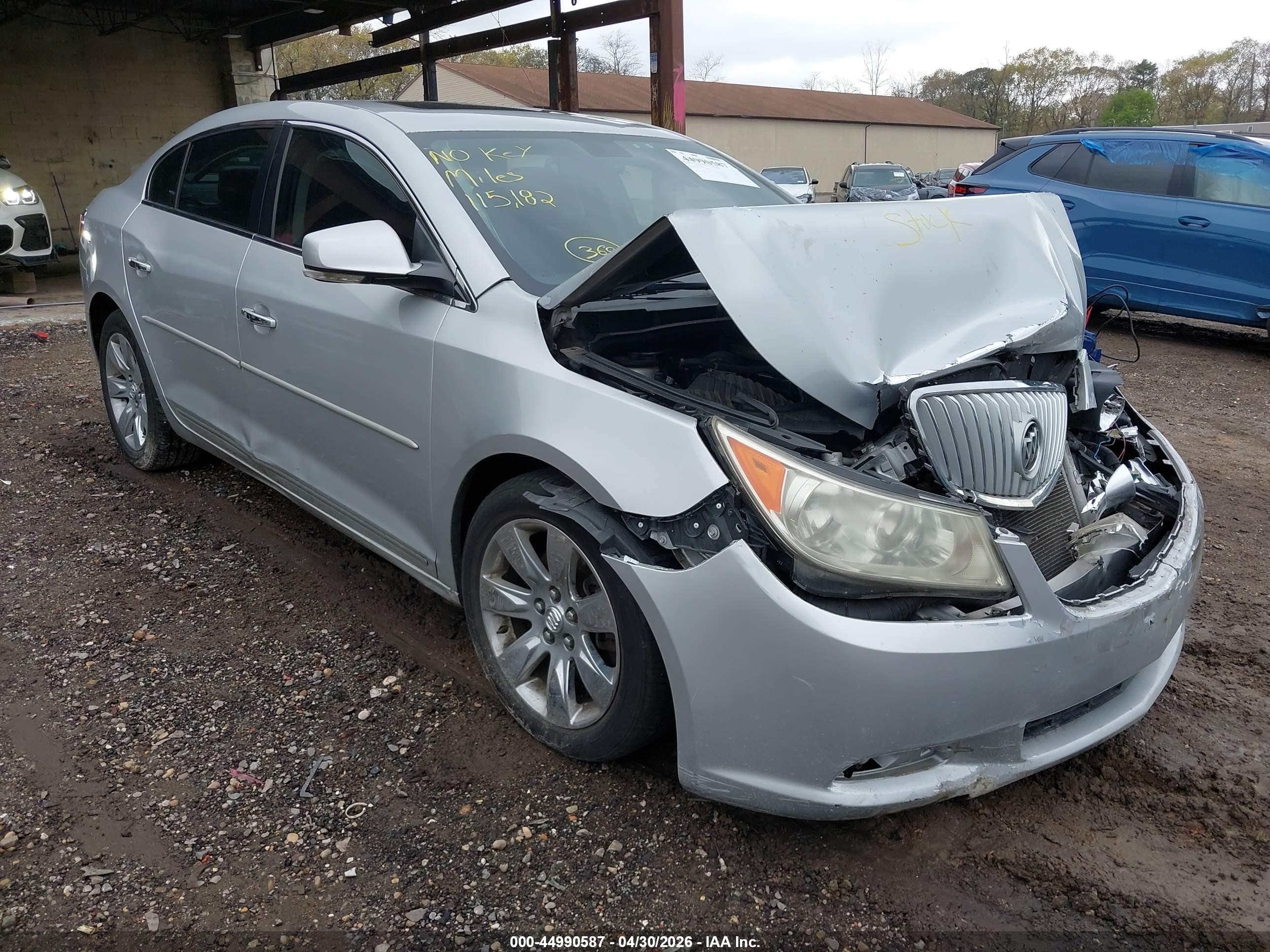 2012 Buick Lacrosse Premium 3 Group Gray vin: 1G4GH5E37CF372486