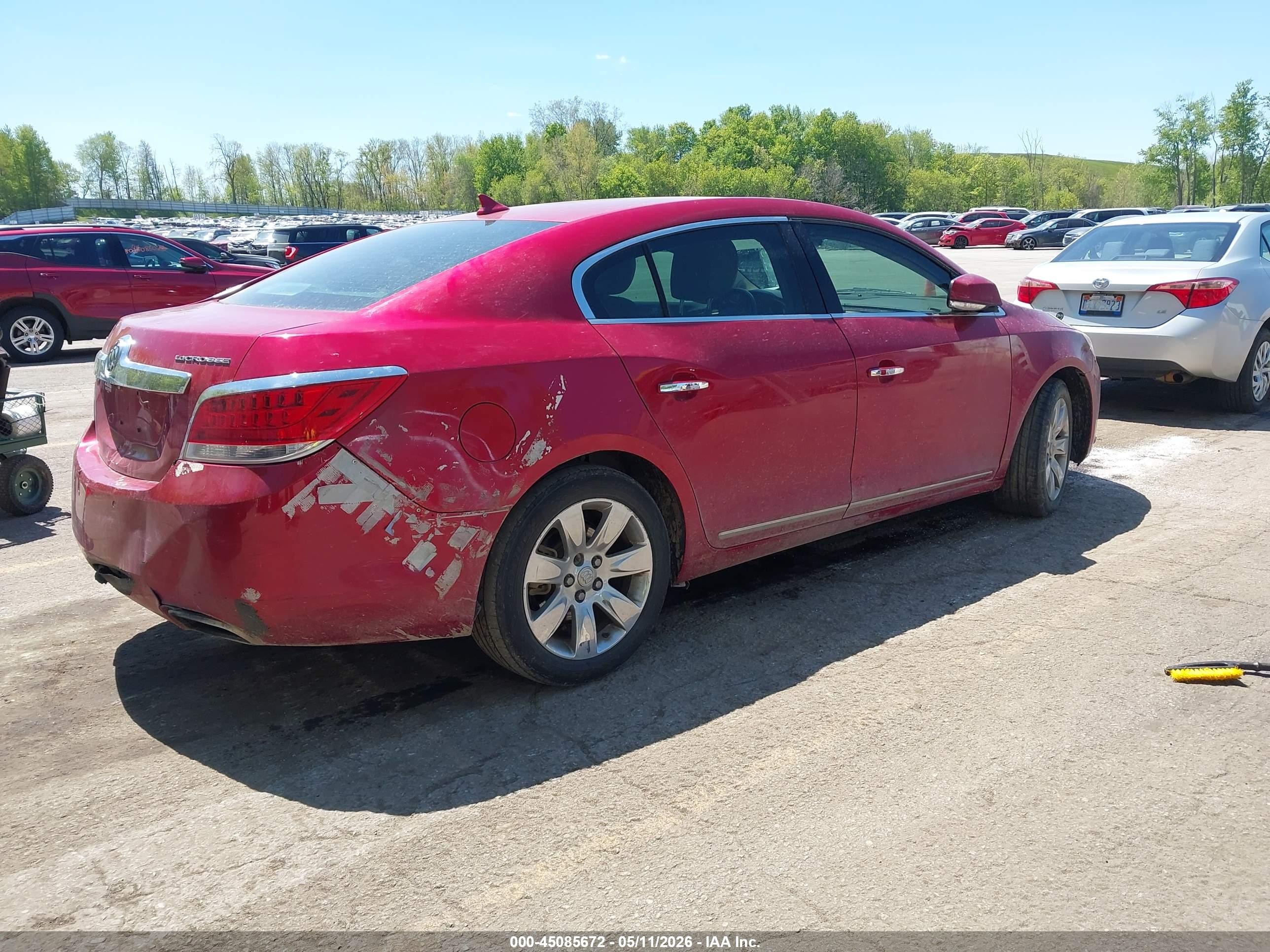 2012 Buick Lacrosse Premium 3 Group Red vin: 1G4GH5E39CF277170