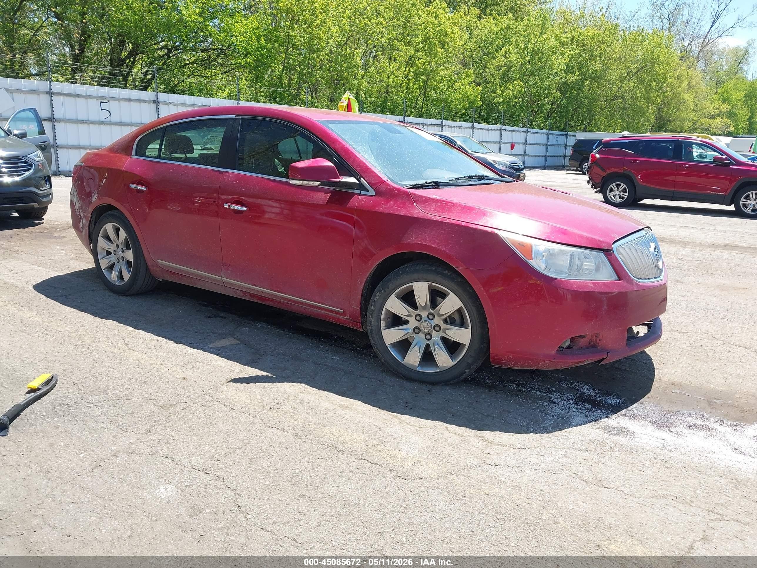2012 Buick Lacrosse Premium 3 Group Red vin: 1G4GH5E39CF277170