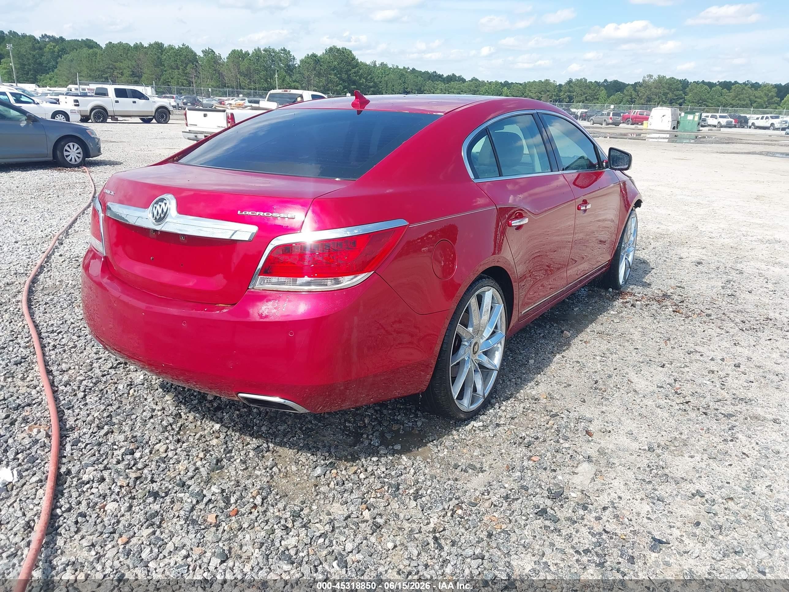 2012 Buick Lacrosse Premium 3 Group Red vin: 1G4GH5G30CF232924