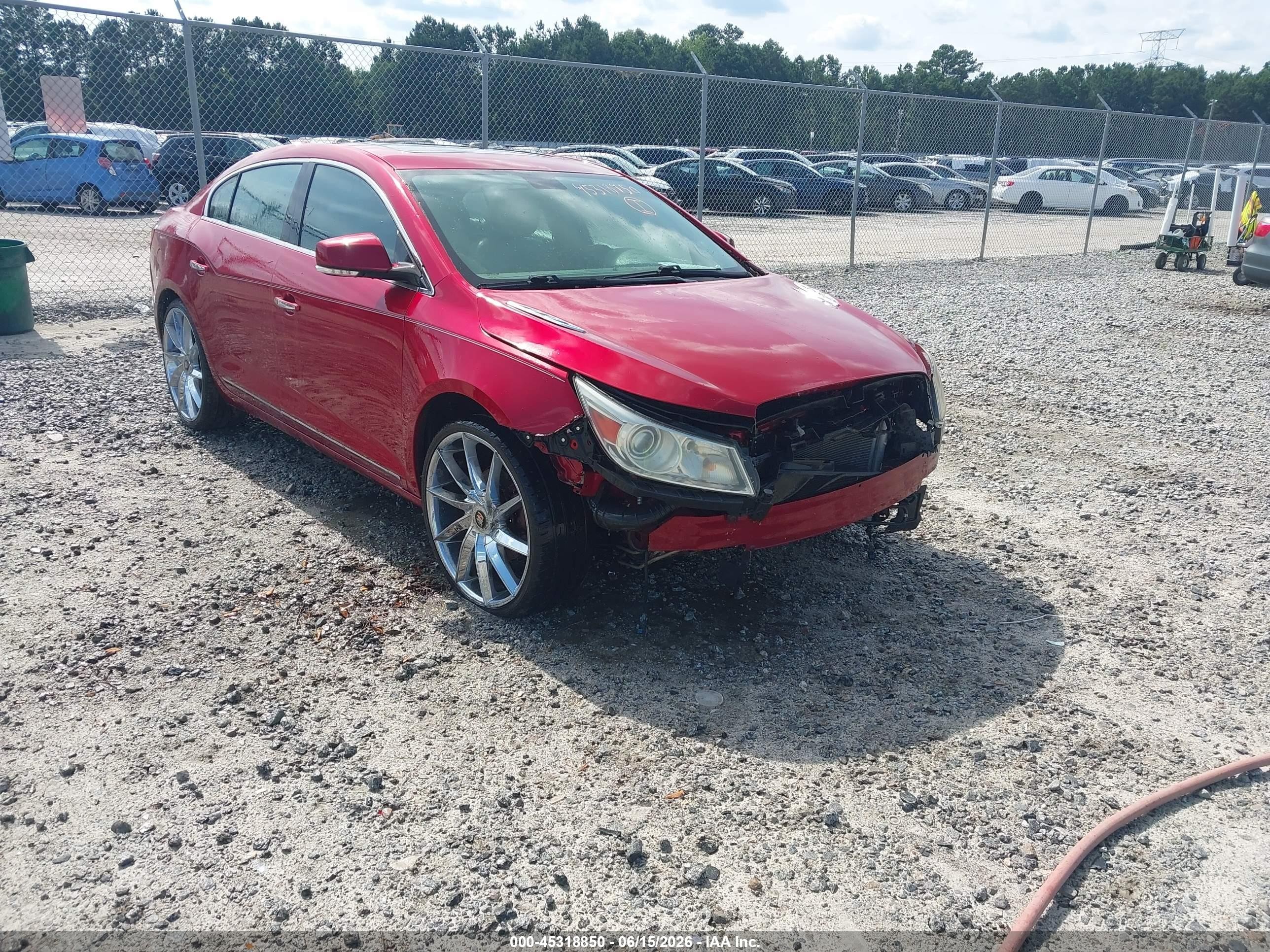 2012 Buick Lacrosse Premium 3 Group Red vin: 1G4GH5G30CF232924
