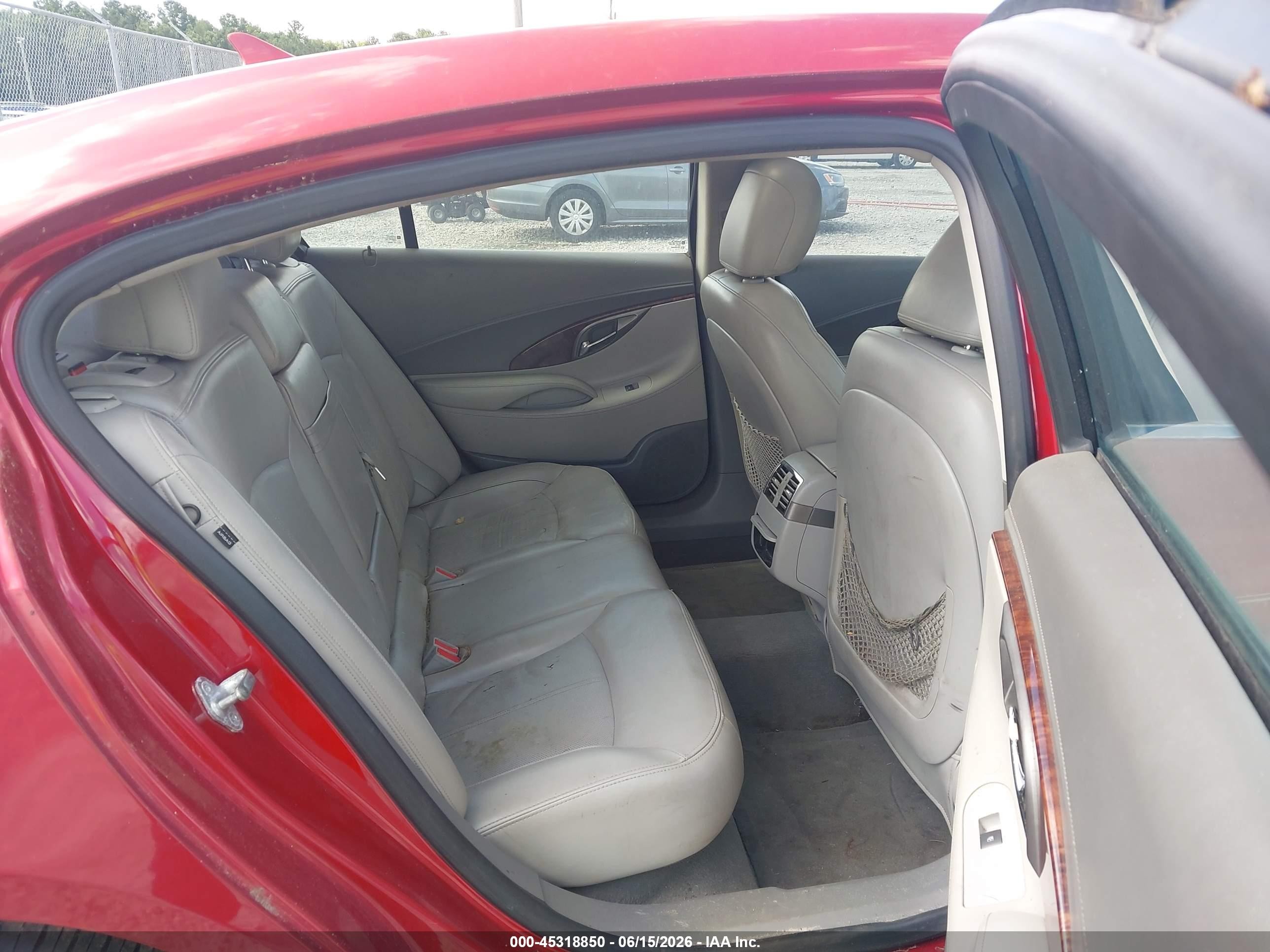 2012 Buick Lacrosse Premium 3 Group Red vin: 1G4GH5G30CF232924