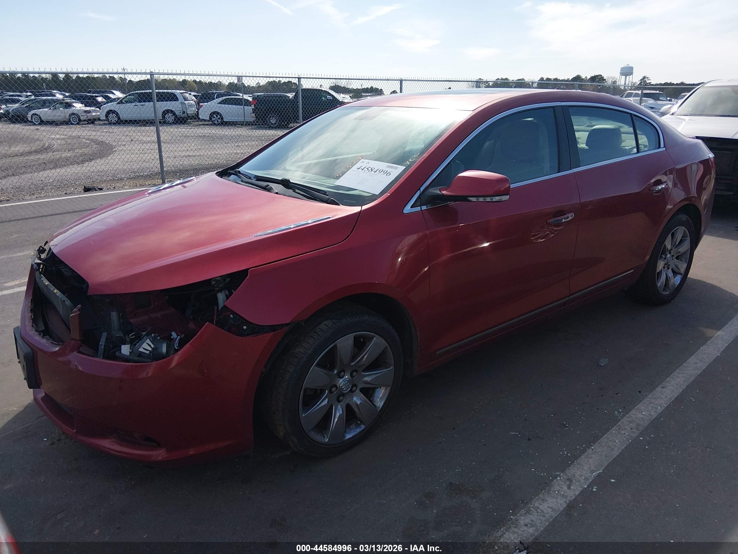2013 Buick Lacrosse Premium 2 Group Red vin: 1G4GH5G30DF236828