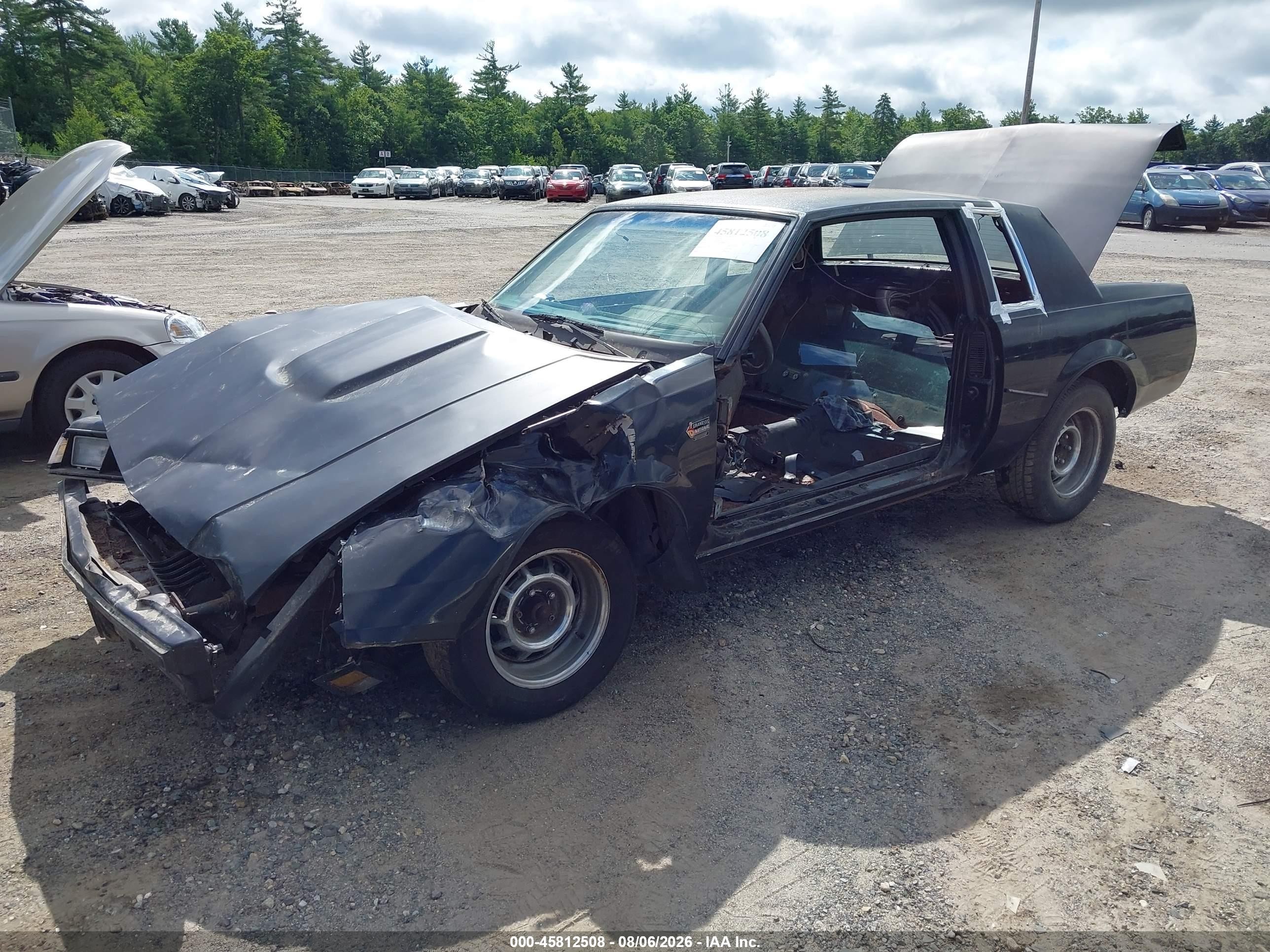 1987 Buick Regal   Black vin: 1G4GJ1173HP458983