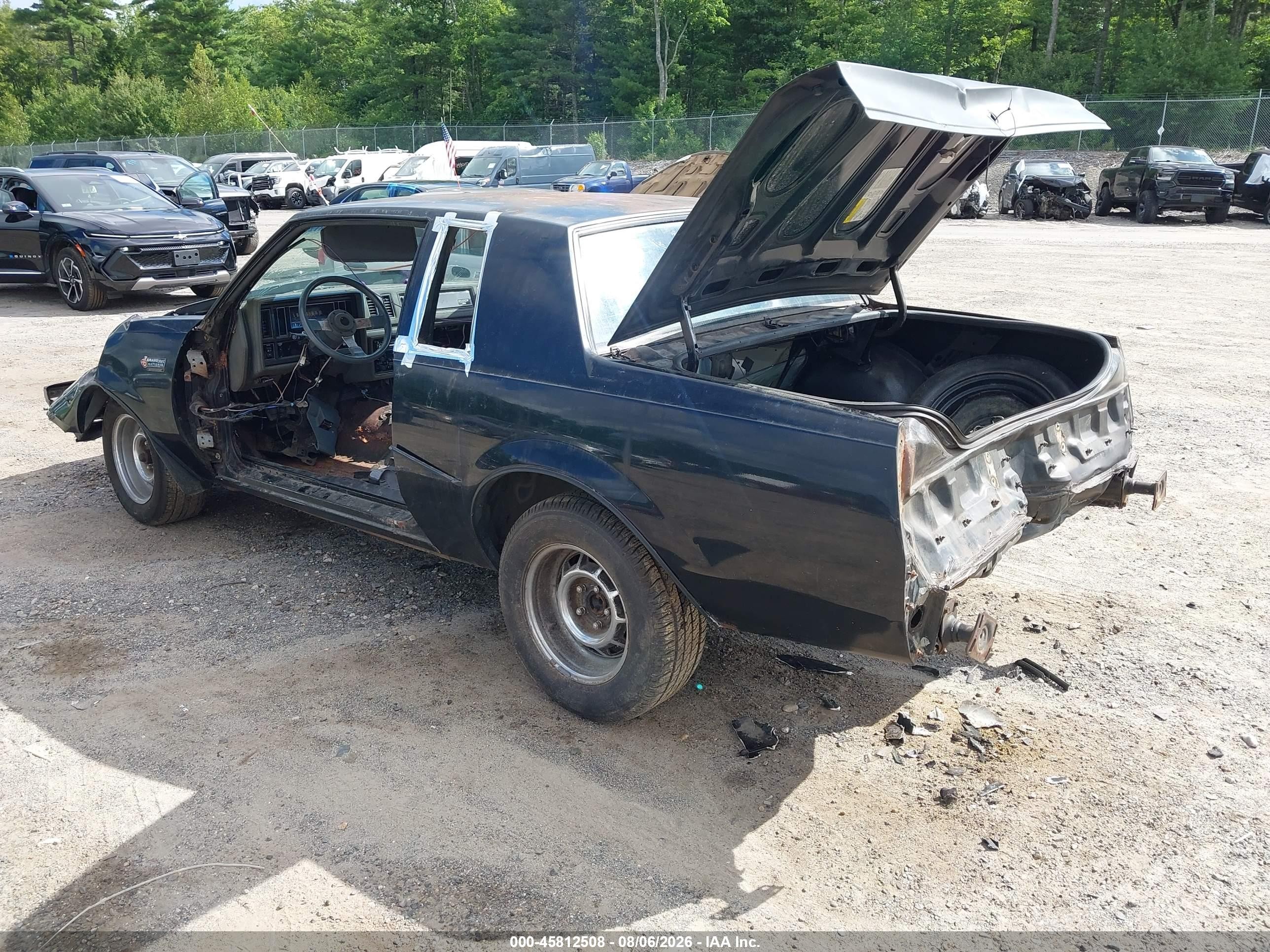 1987 Buick Regal   Black vin: 1G4GJ1173HP458983