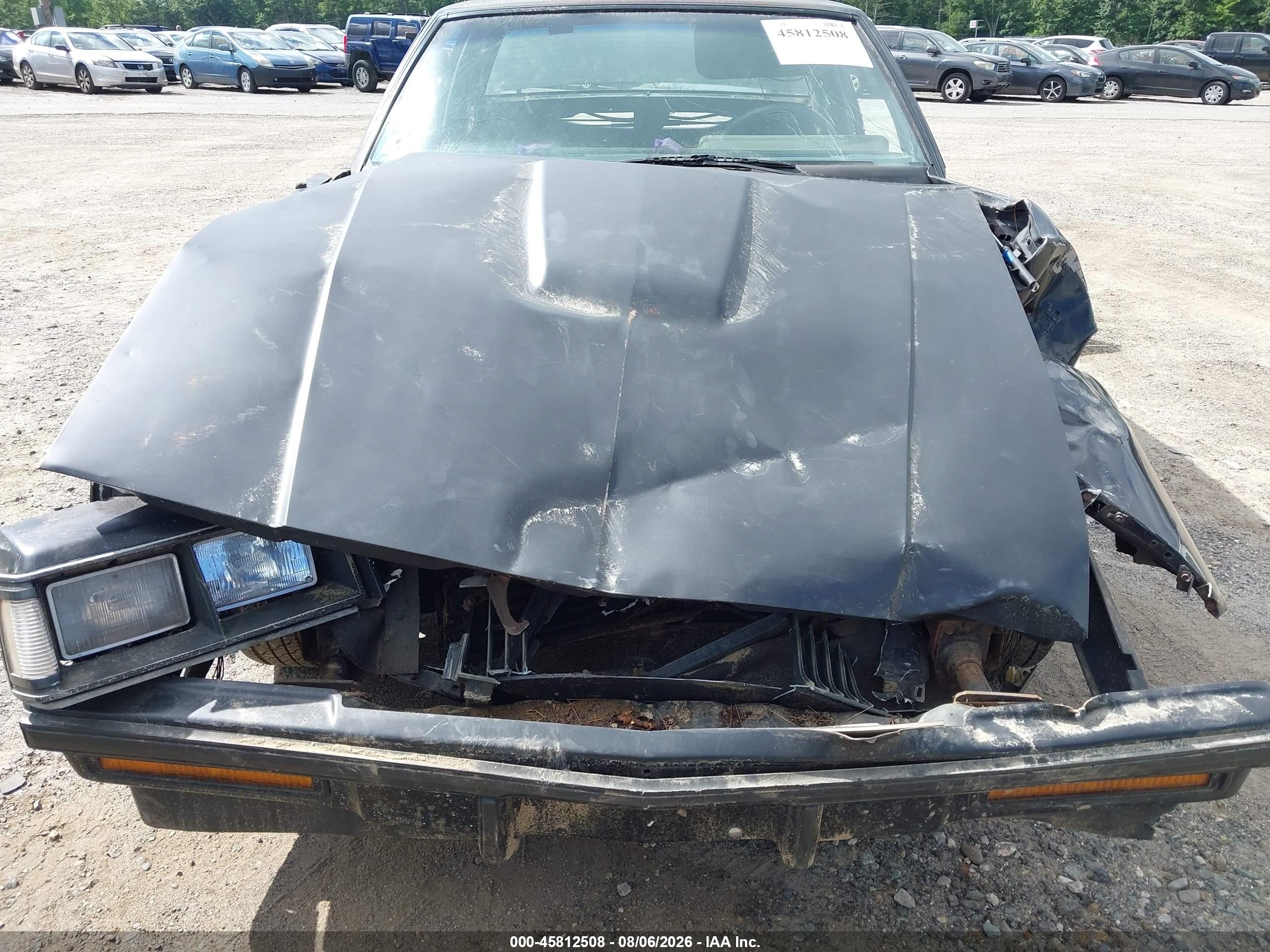 1987 Buick Regal   Black vin: 1G4GJ1173HP458983