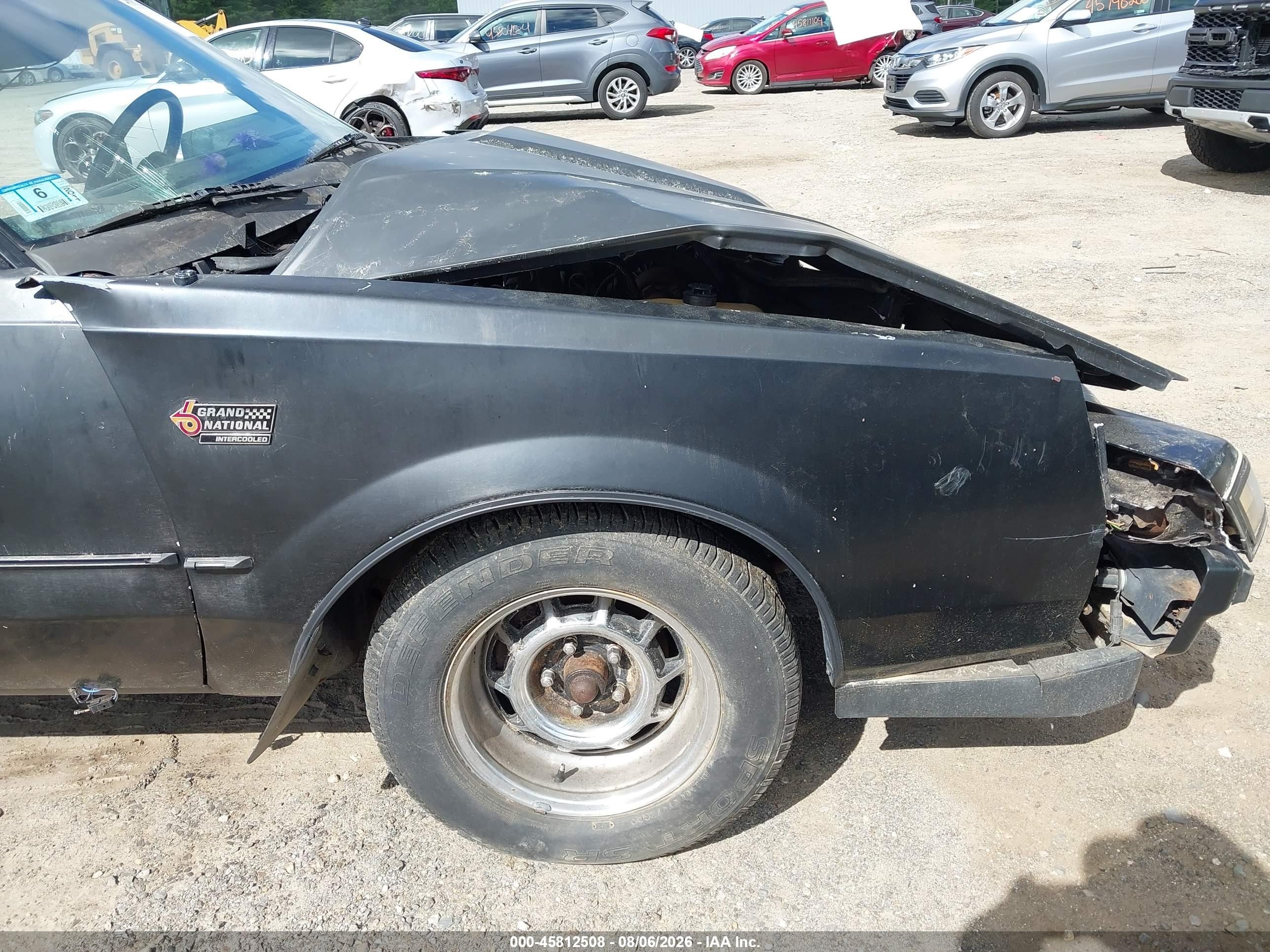 1987 Buick Regal   Black vin: 1G4GJ1173HP458983