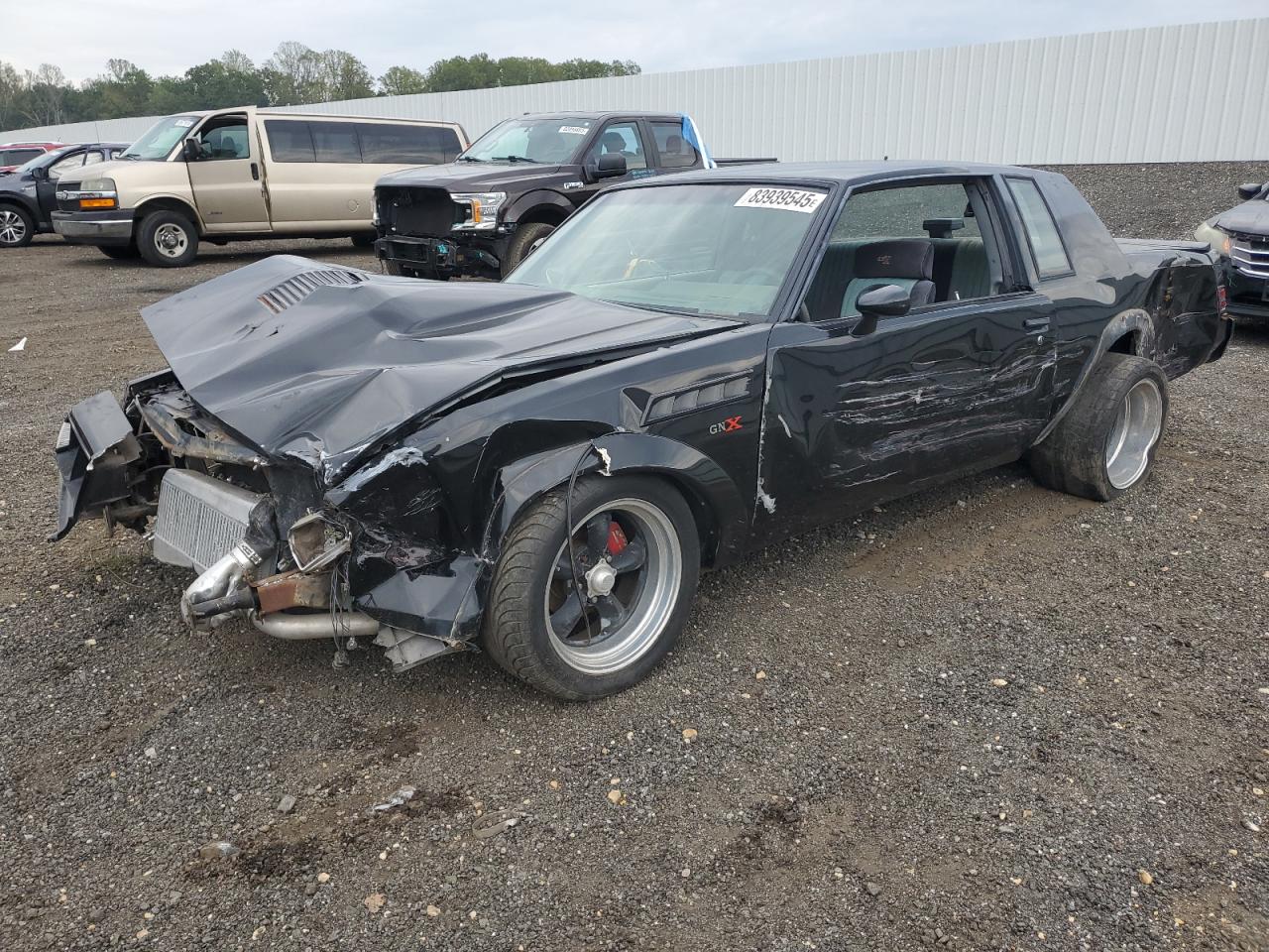 1987 Buick Regal Black vin: 1G4GJ1174HP437463