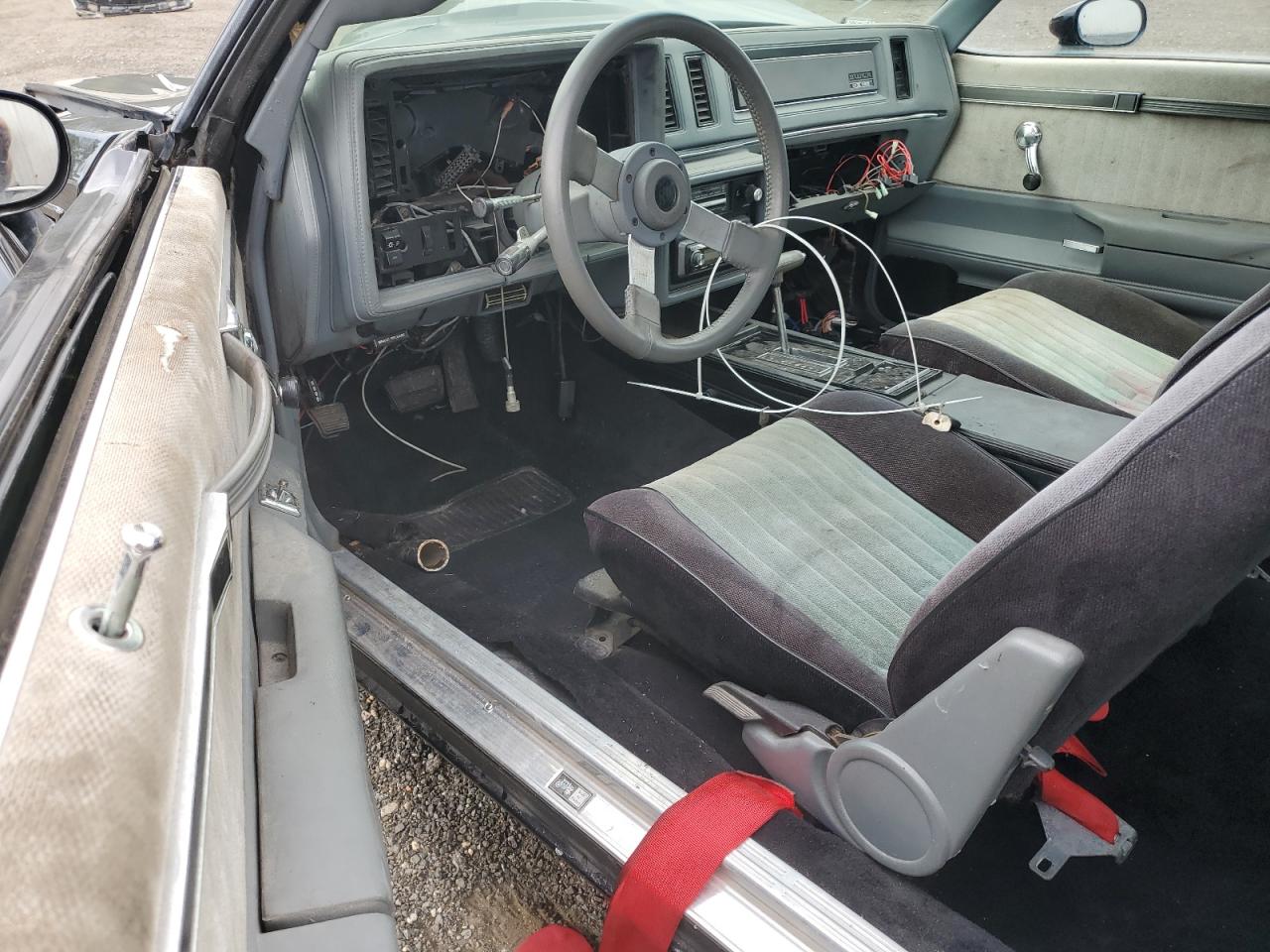 1987 Buick Regal Black vin: 1G4GJ1174HP437463
