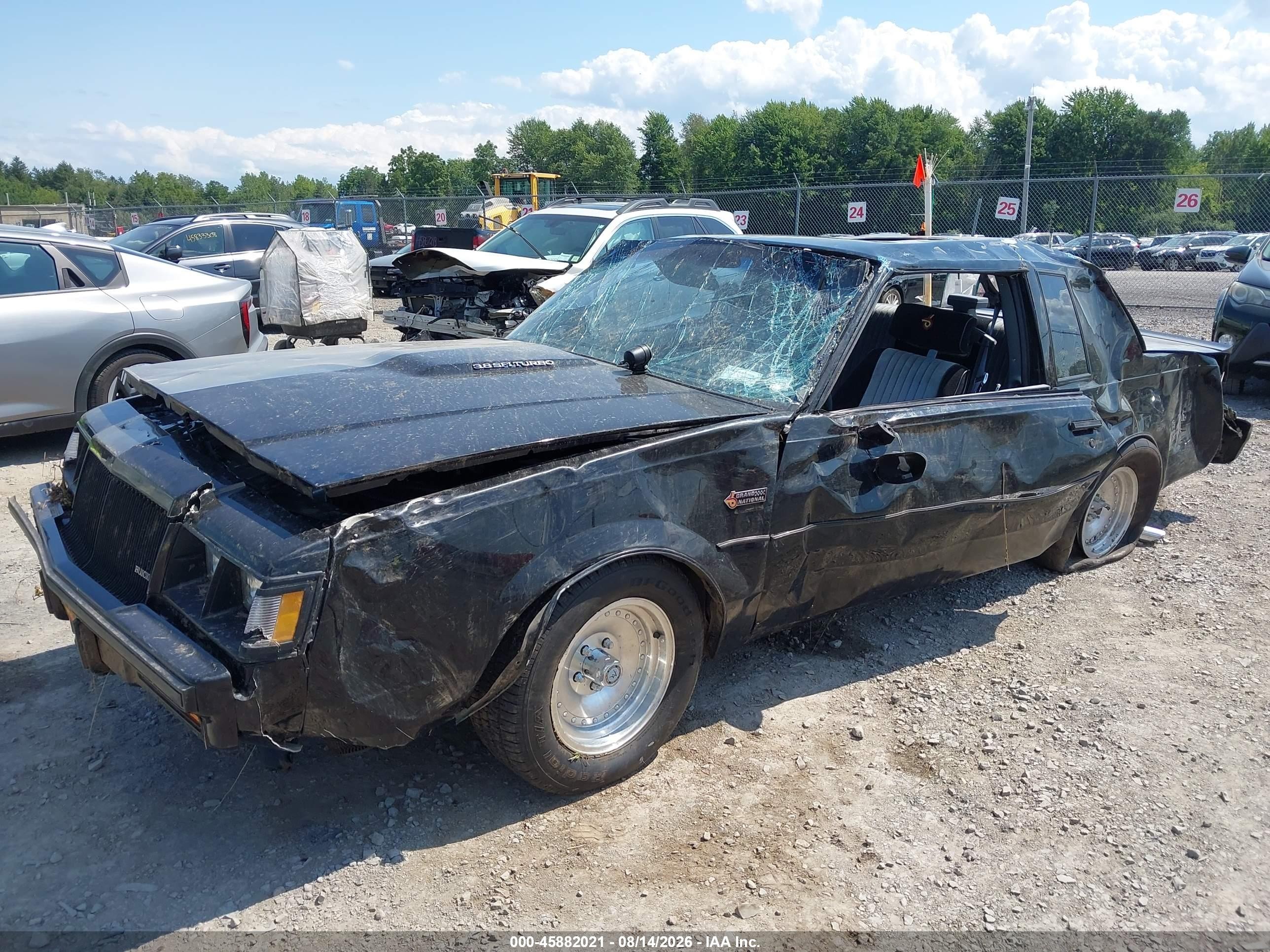 1987 Buick Regal   Black vin: 1G4GJ1174HP449984