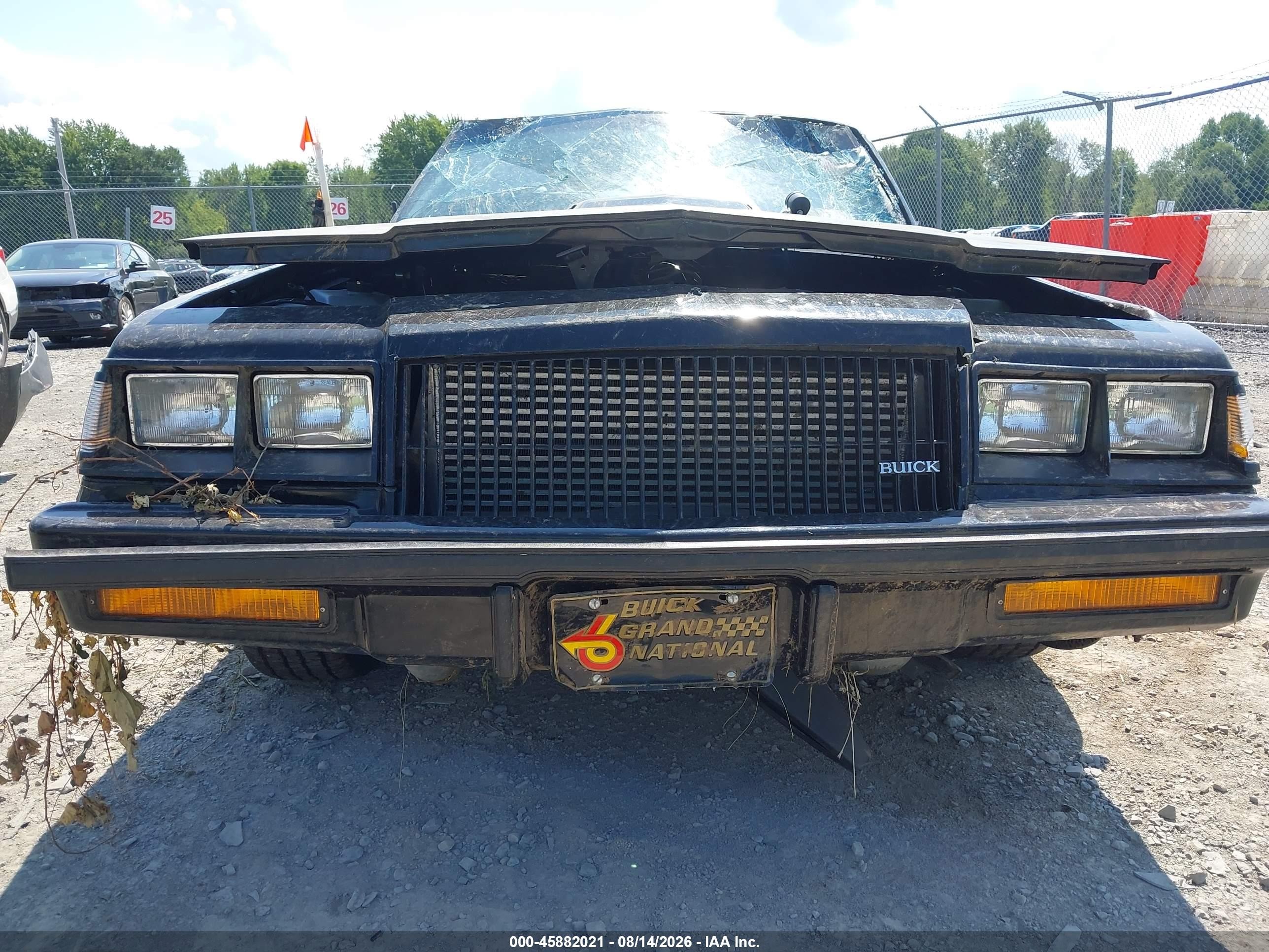 1987 Buick Regal   Black vin: 1G4GJ1174HP449984