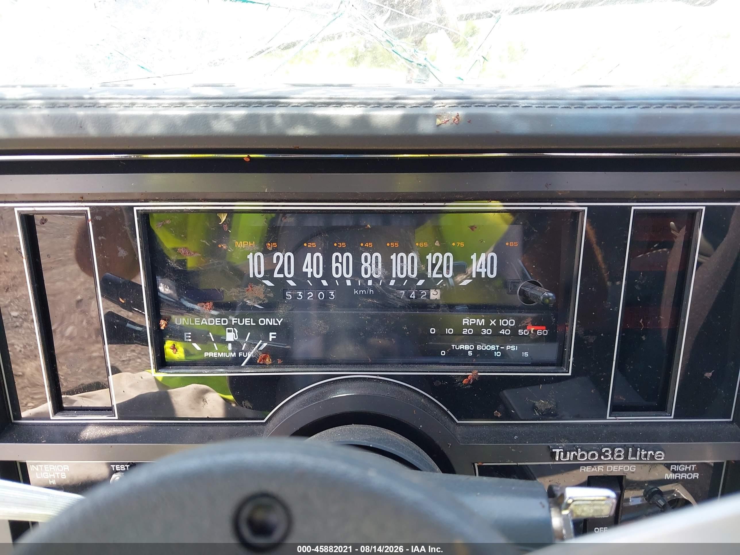 1987 Buick Regal   Black vin: 1G4GJ1174HP449984