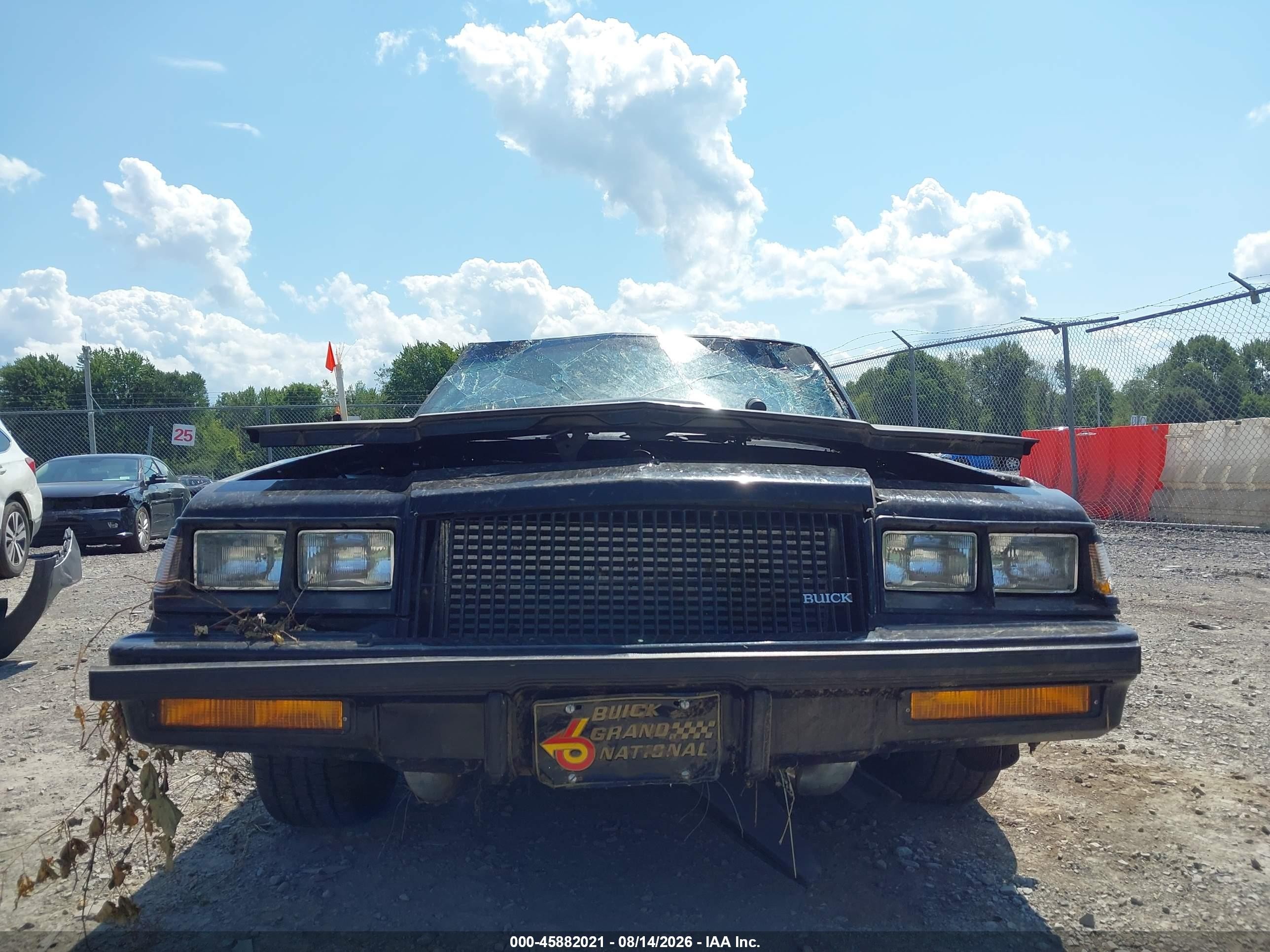1987 Buick Regal   Black vin: 1G4GJ1174HP449984