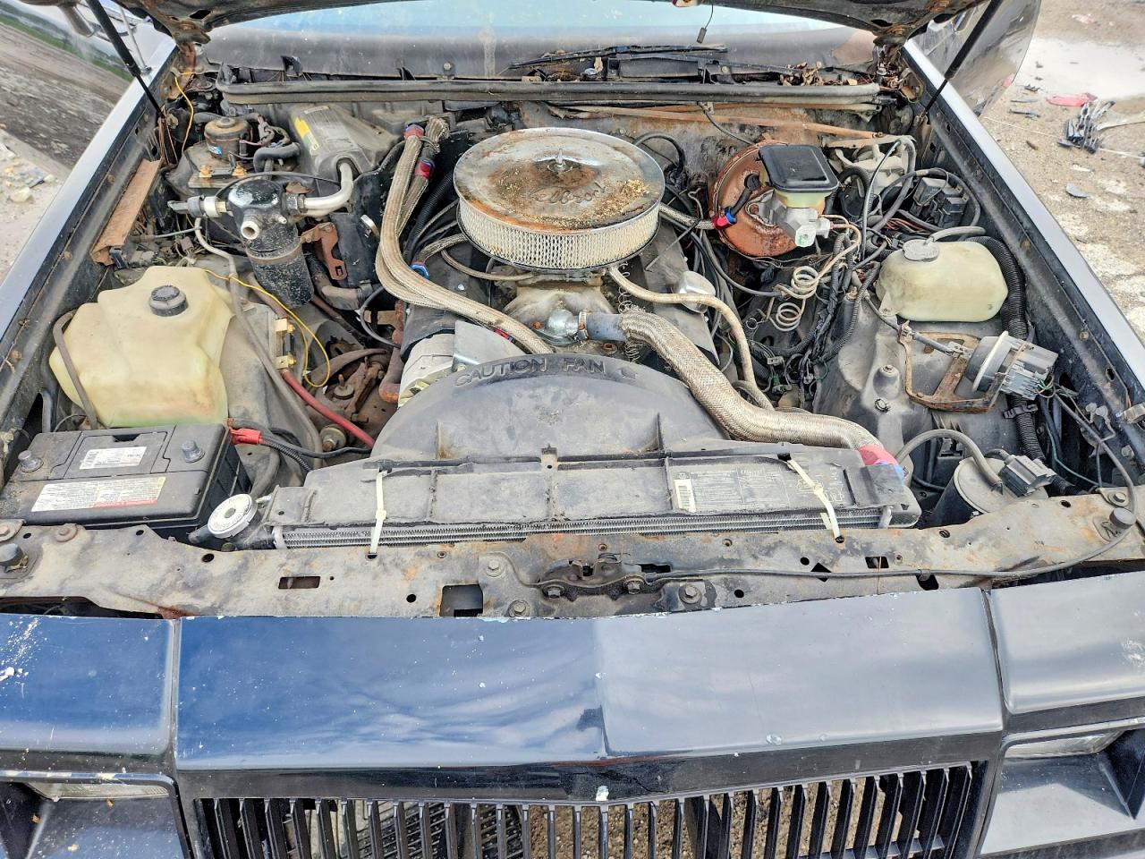 1987 Buick Regal Black vin: 1G4GJ1177HP429356